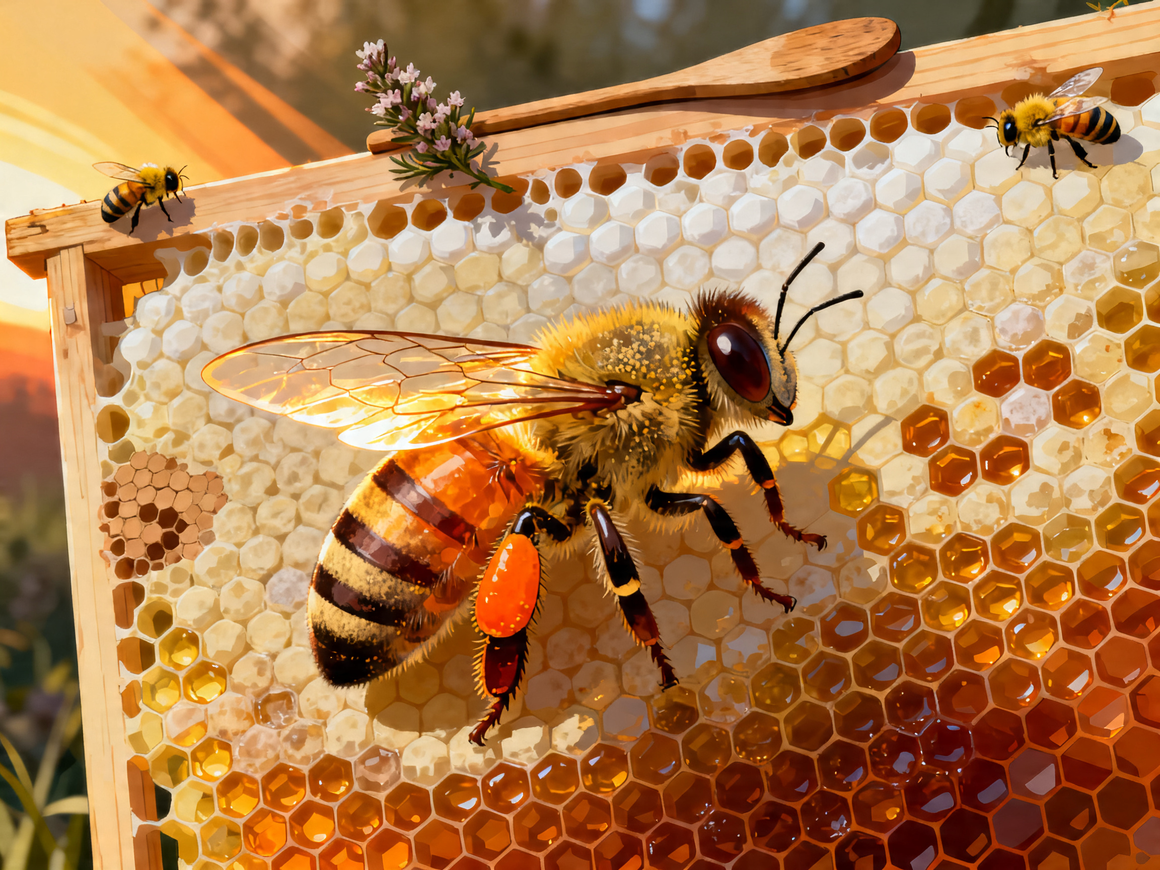 Honeycomb Haven painting