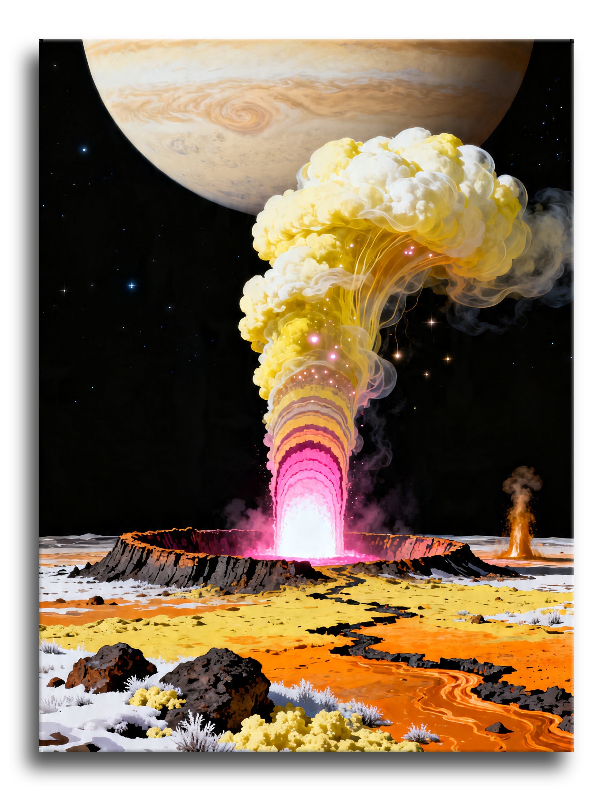 Io Eruption Sky framed preview