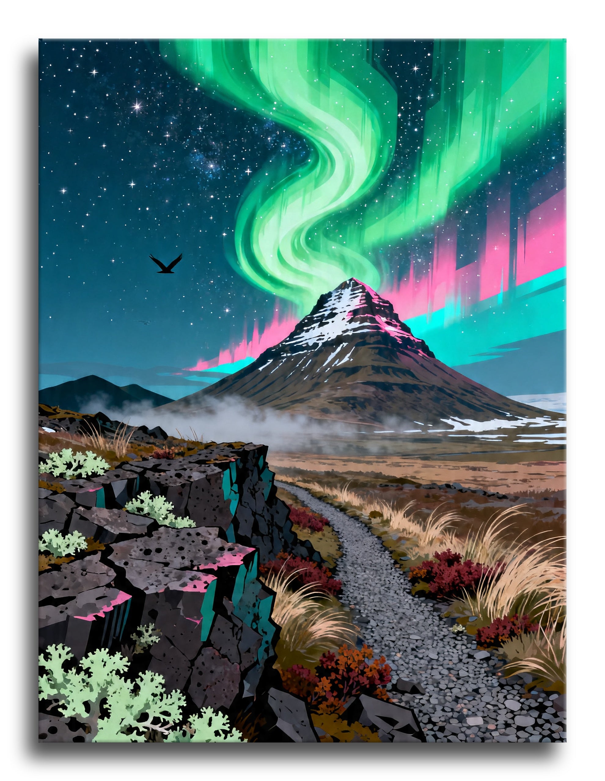 Kirkjufell Aurora framed preview