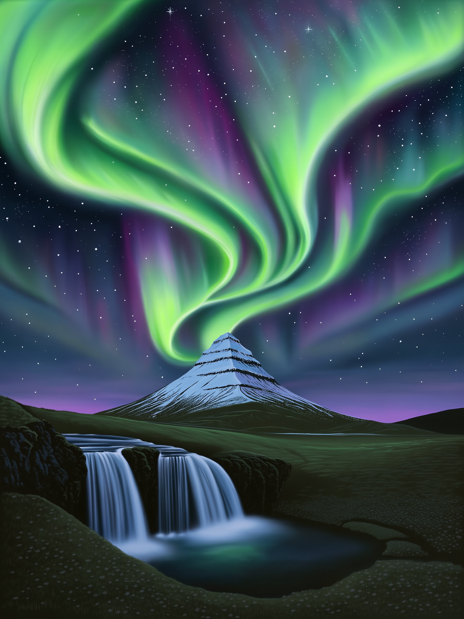 Kirkjufell & Northern Lights