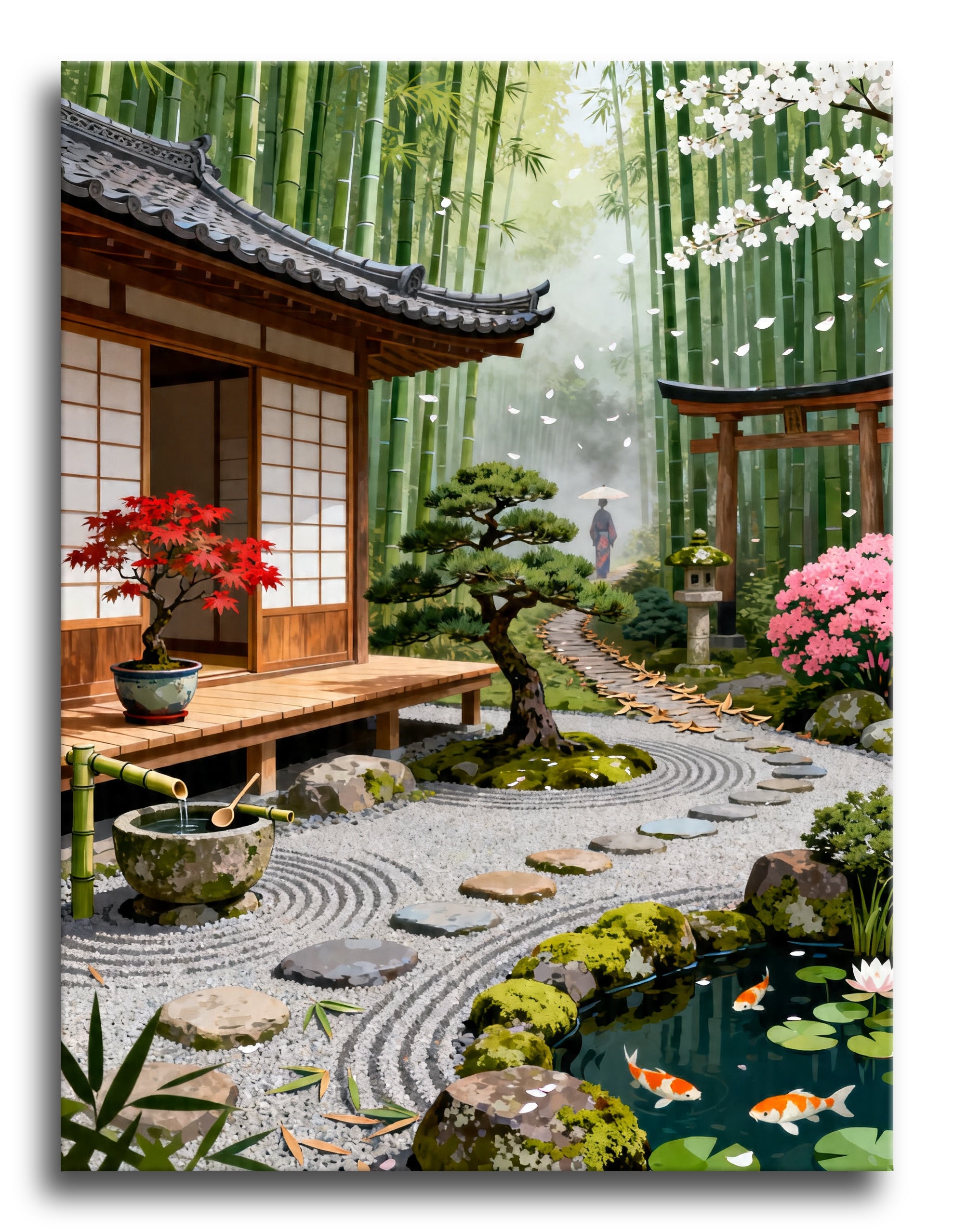 Kyoto Zen Garden framed preview