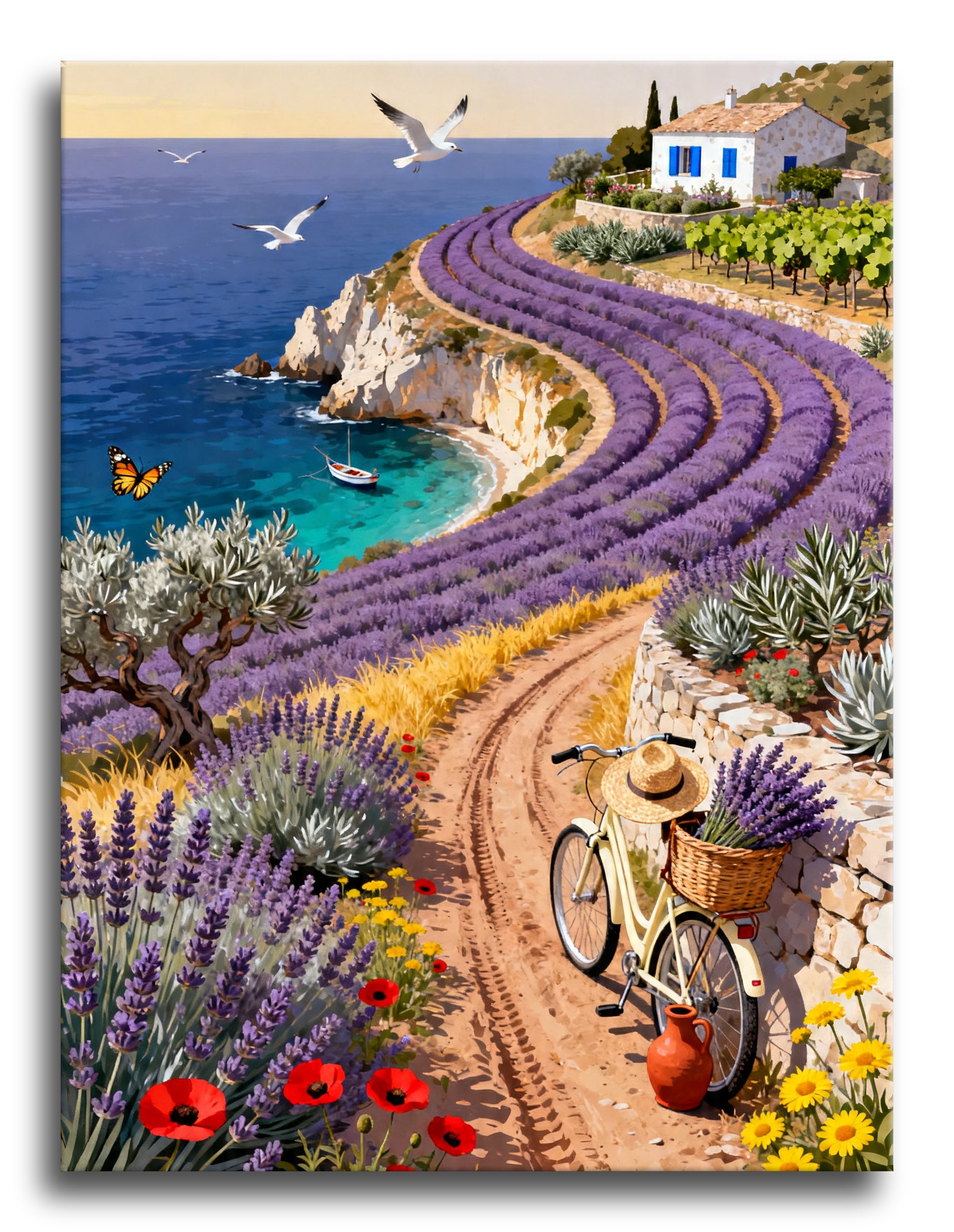 Lavender Coast Bicycle framed preview