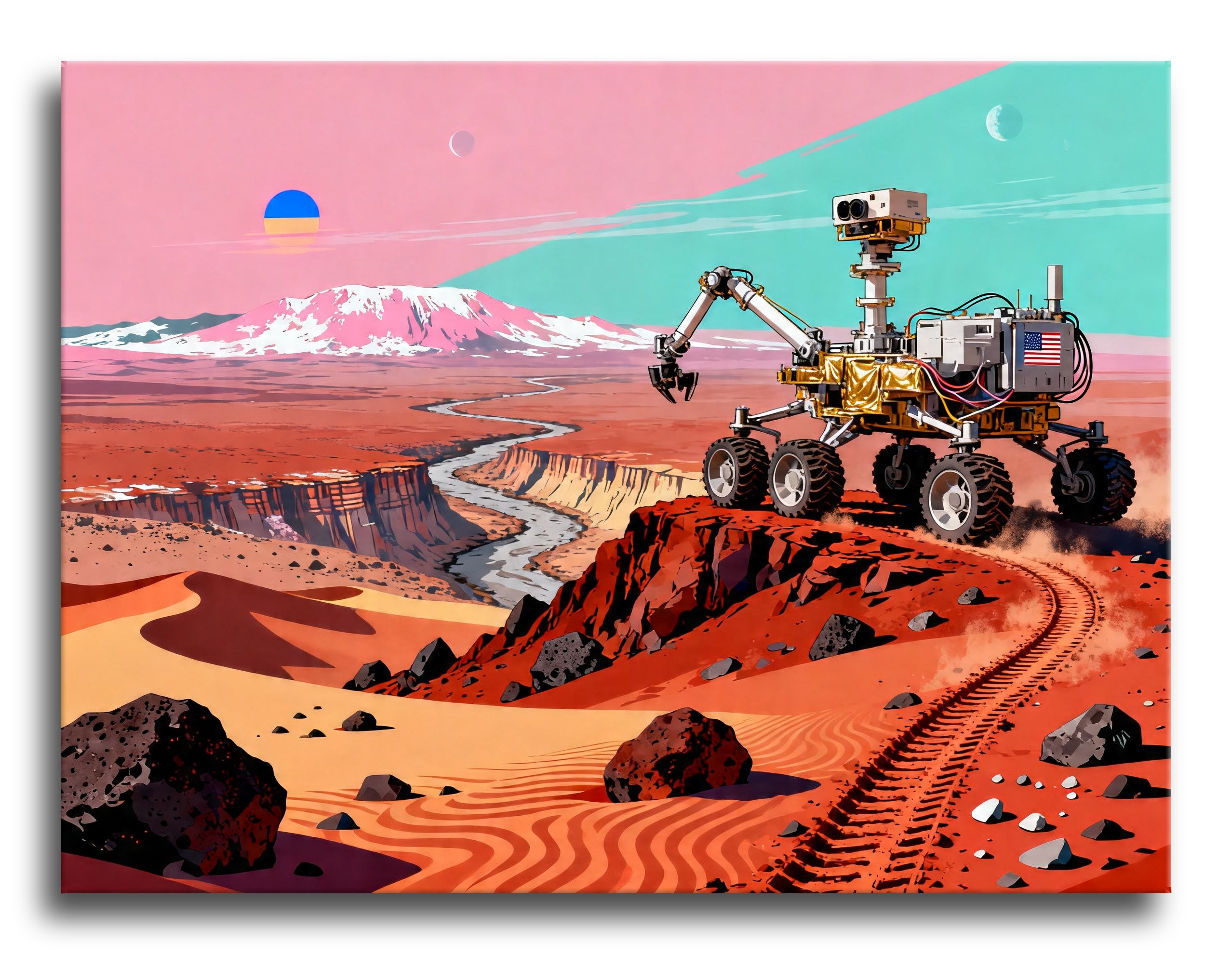 Mars Canyon Rover framed preview