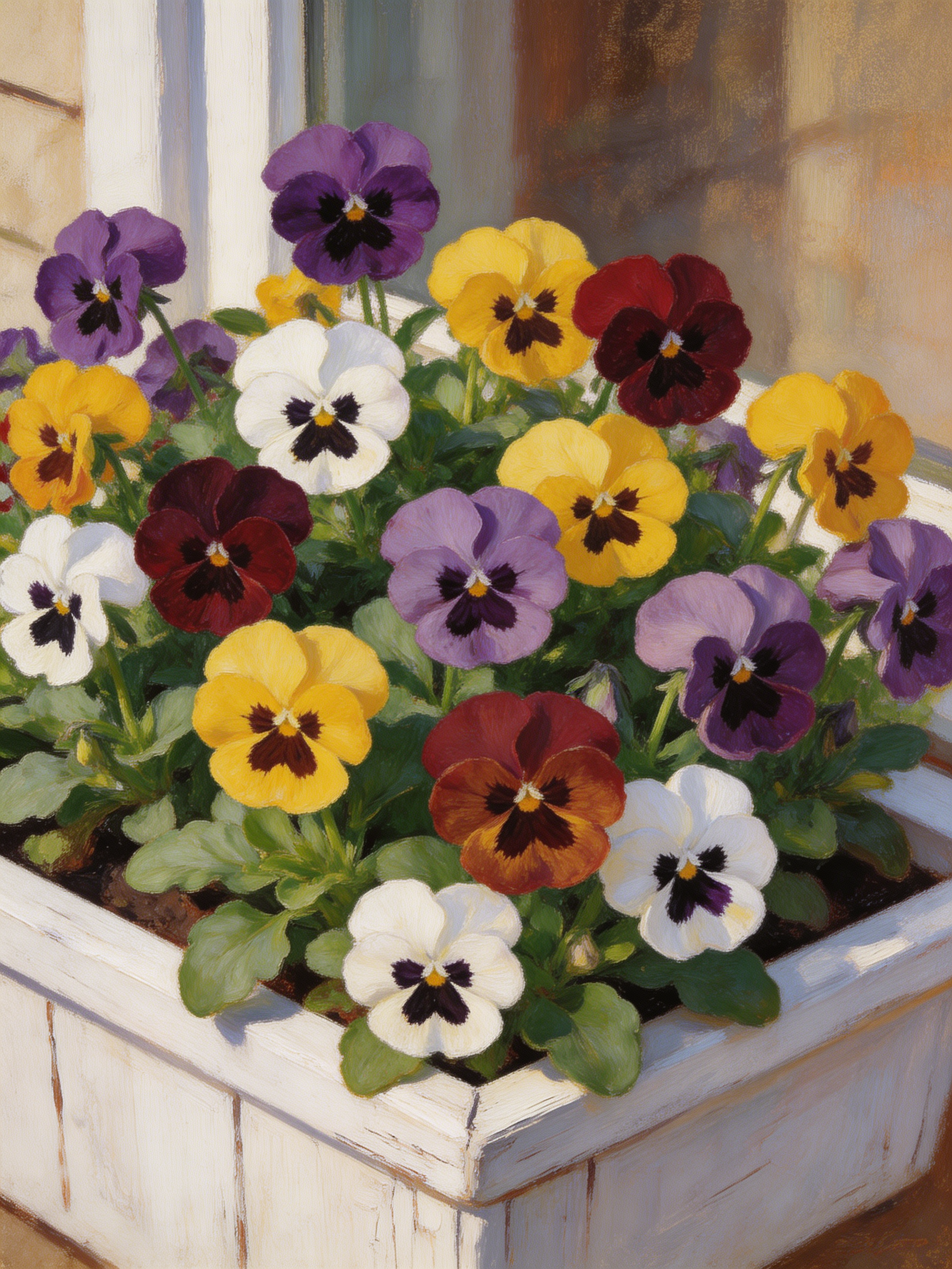 Mixed Pansies