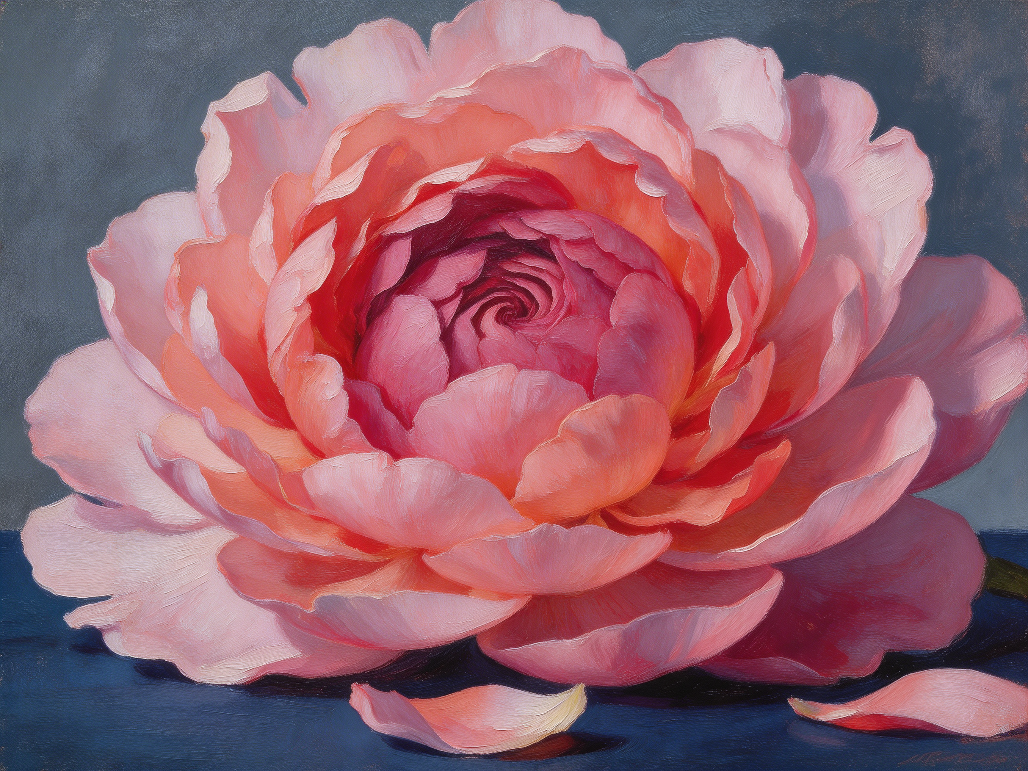 Pink Peony Portrait