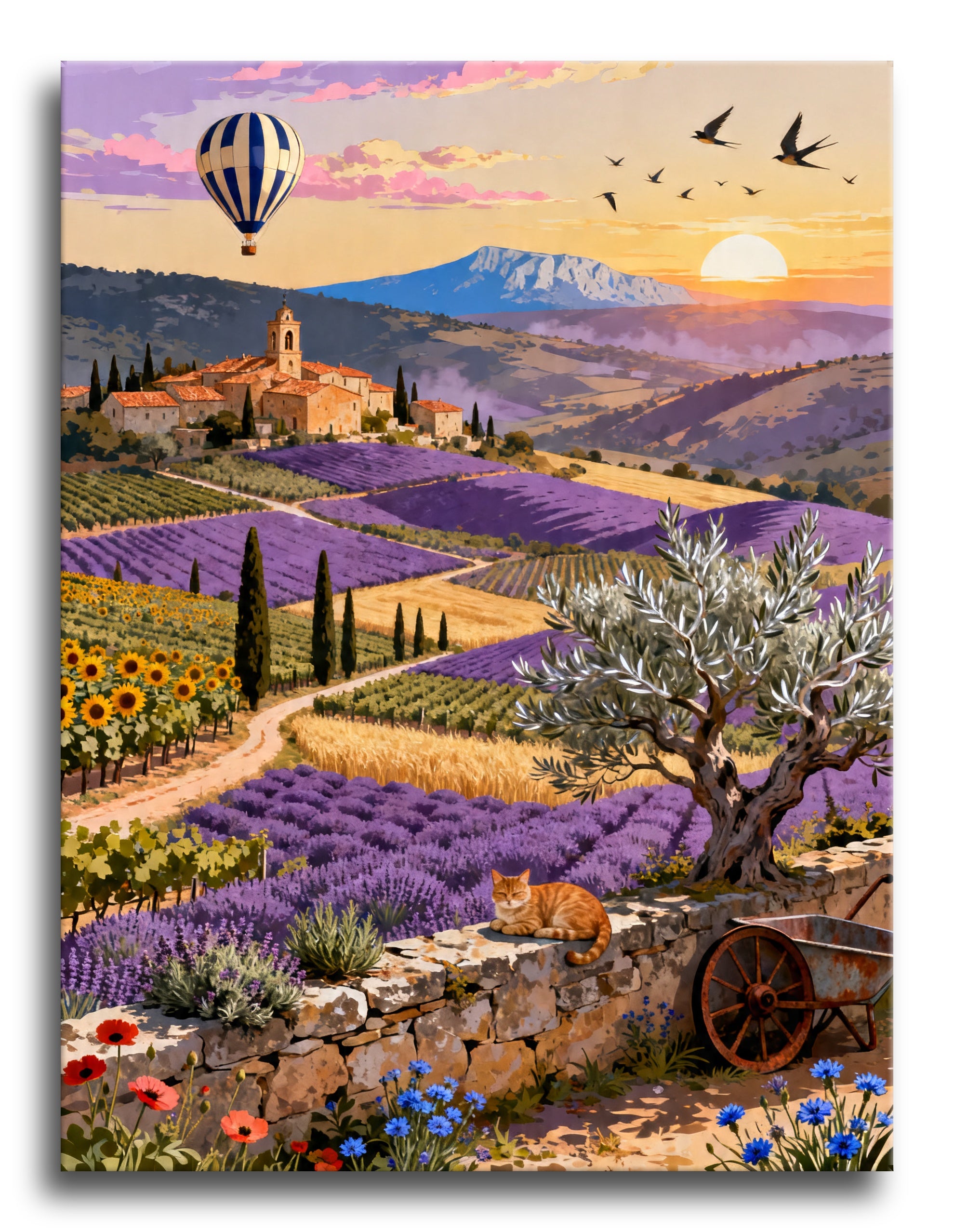 Provence Lavender Balloon framed preview