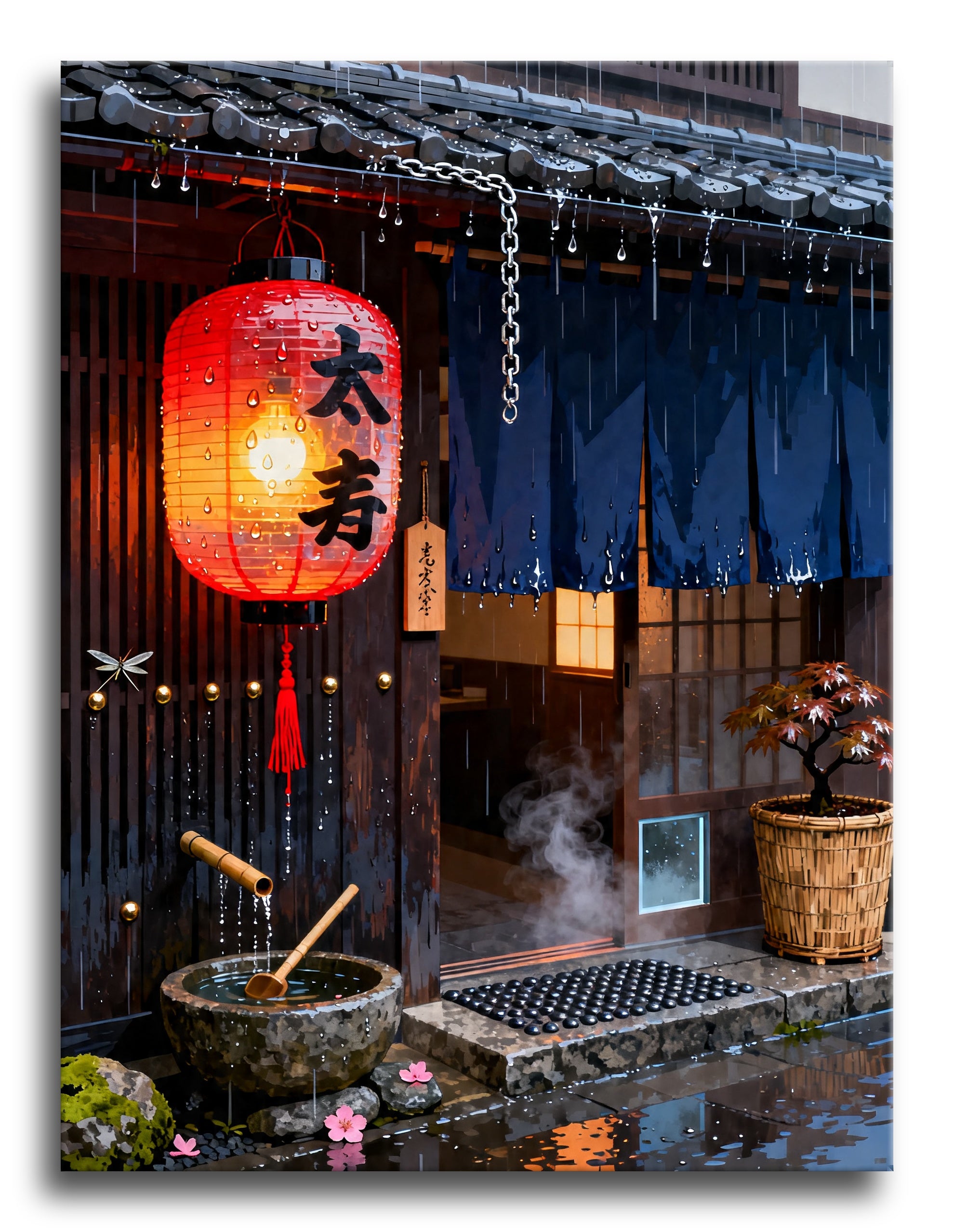 Red Lantern Drizzle framed preview