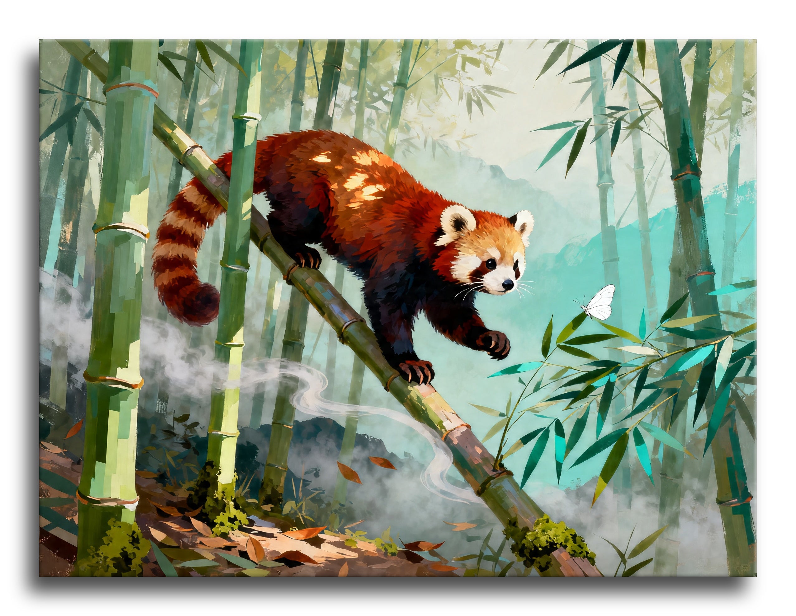Red Panda Butterfly framed preview
