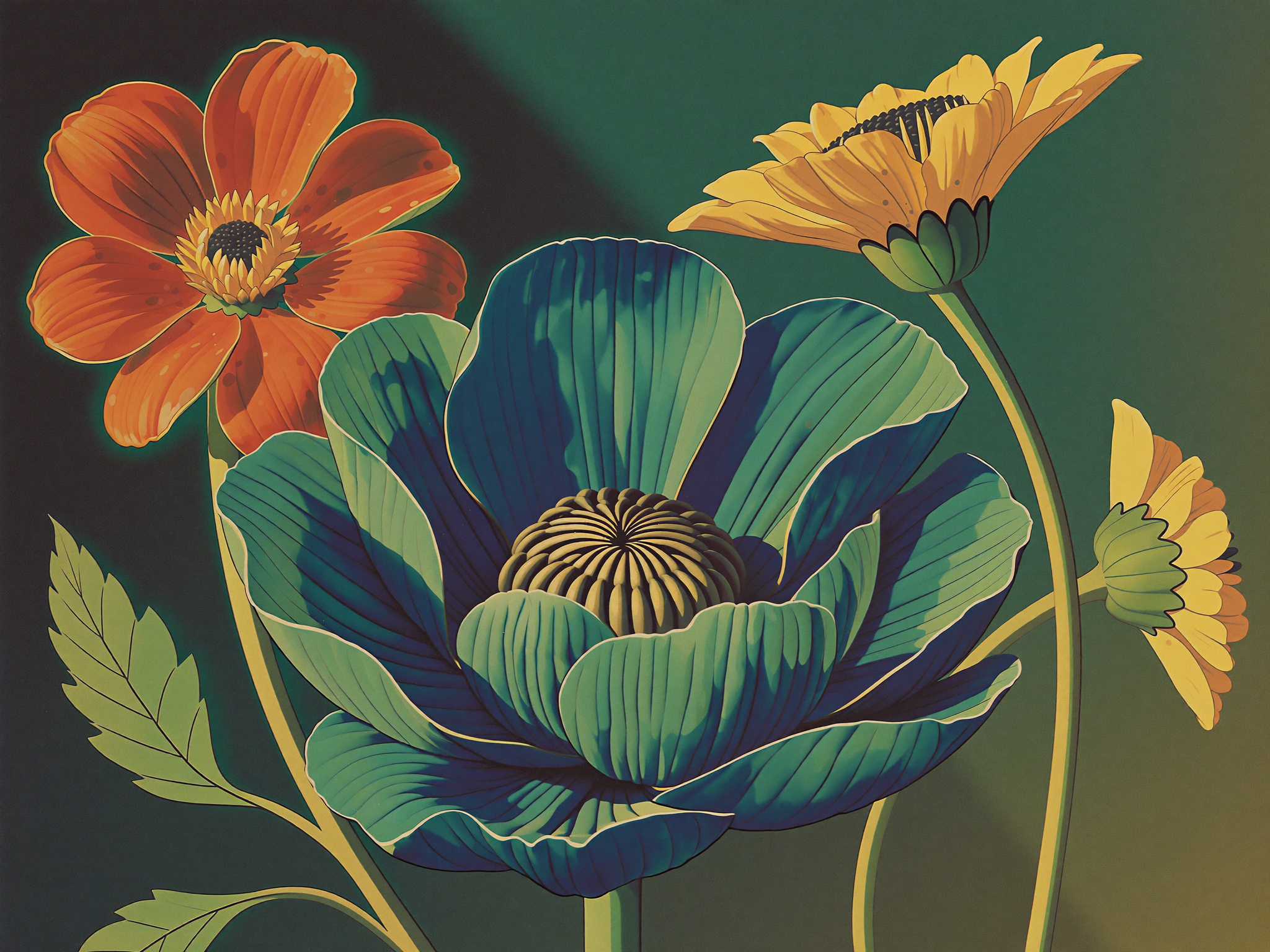 Retro Flowers