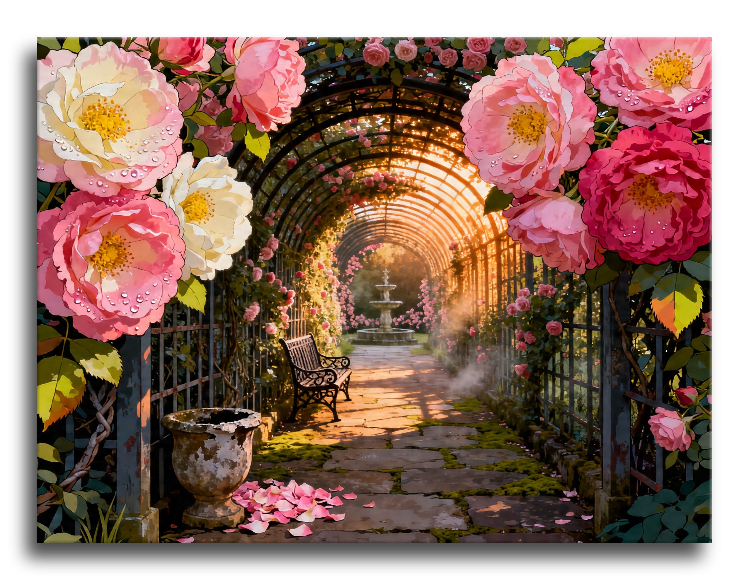 Rose Canopy Walk framed preview