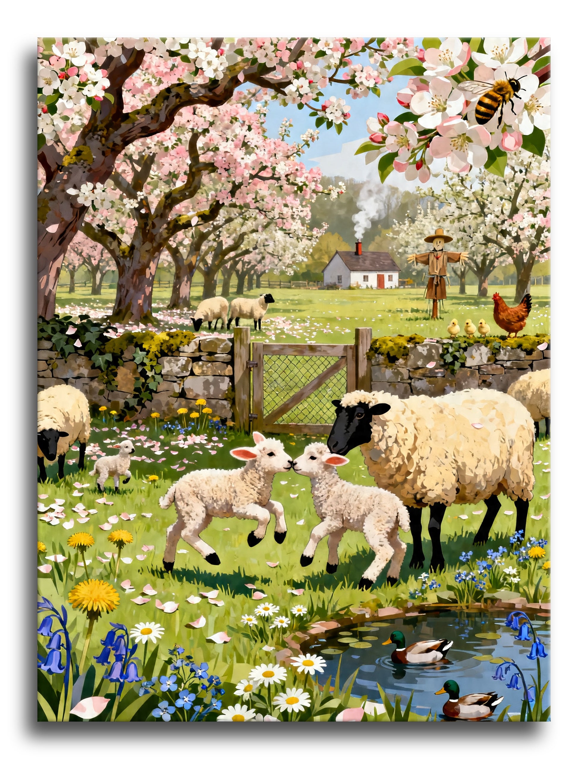 Spring Lamb Orchard framed preview