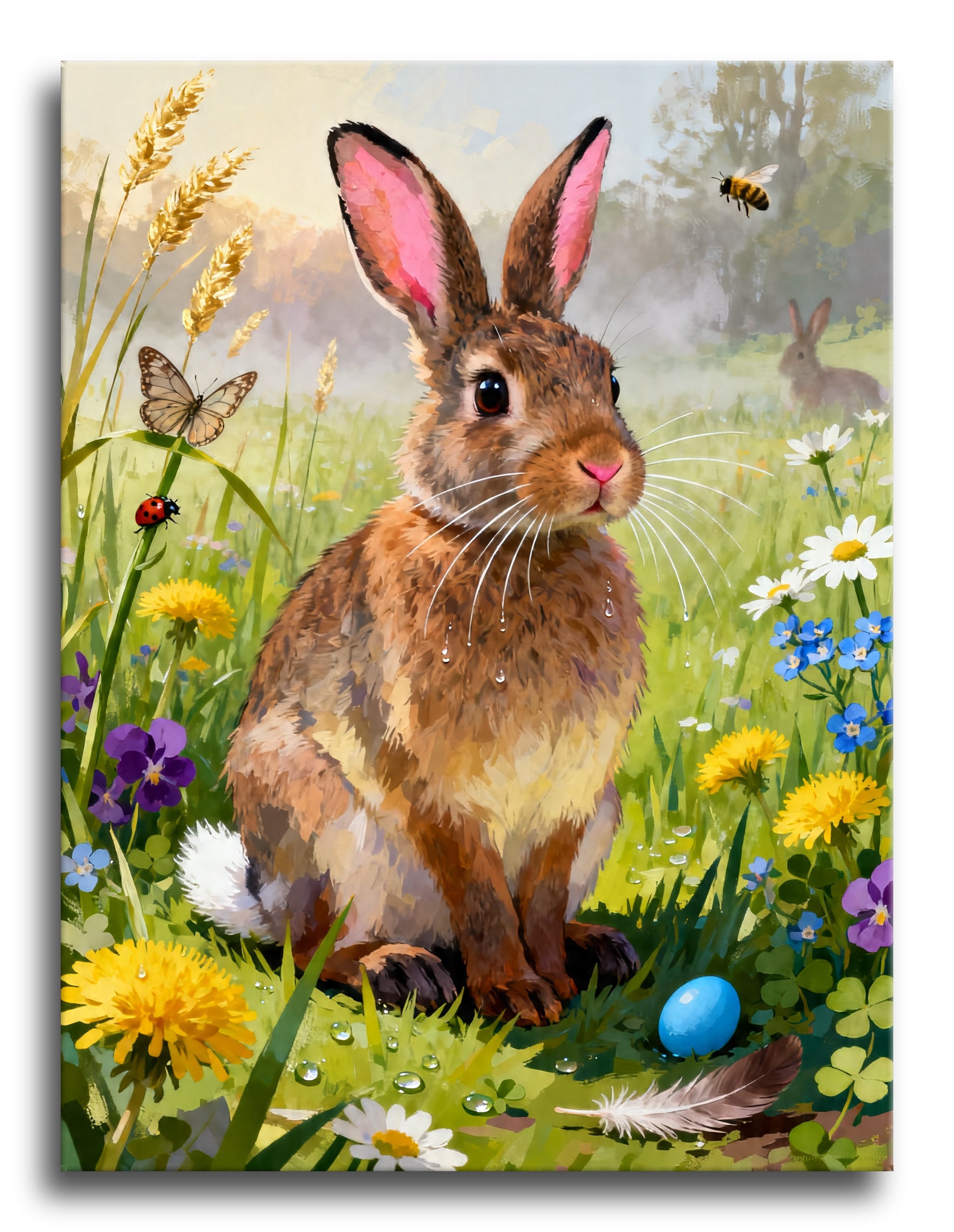 Spring Meadow Rabbit framed preview