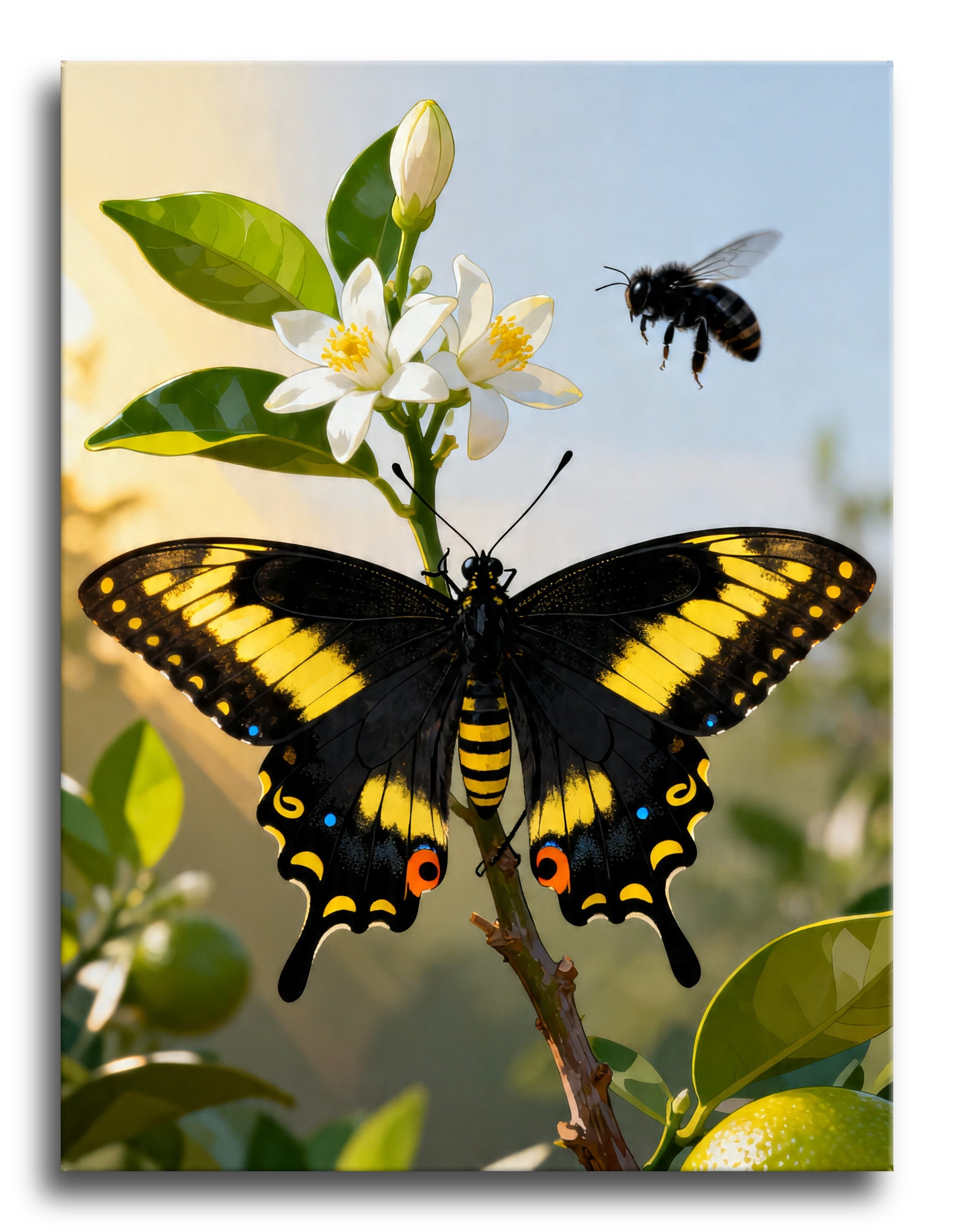 Swallowtail Orange Blossom framed preview