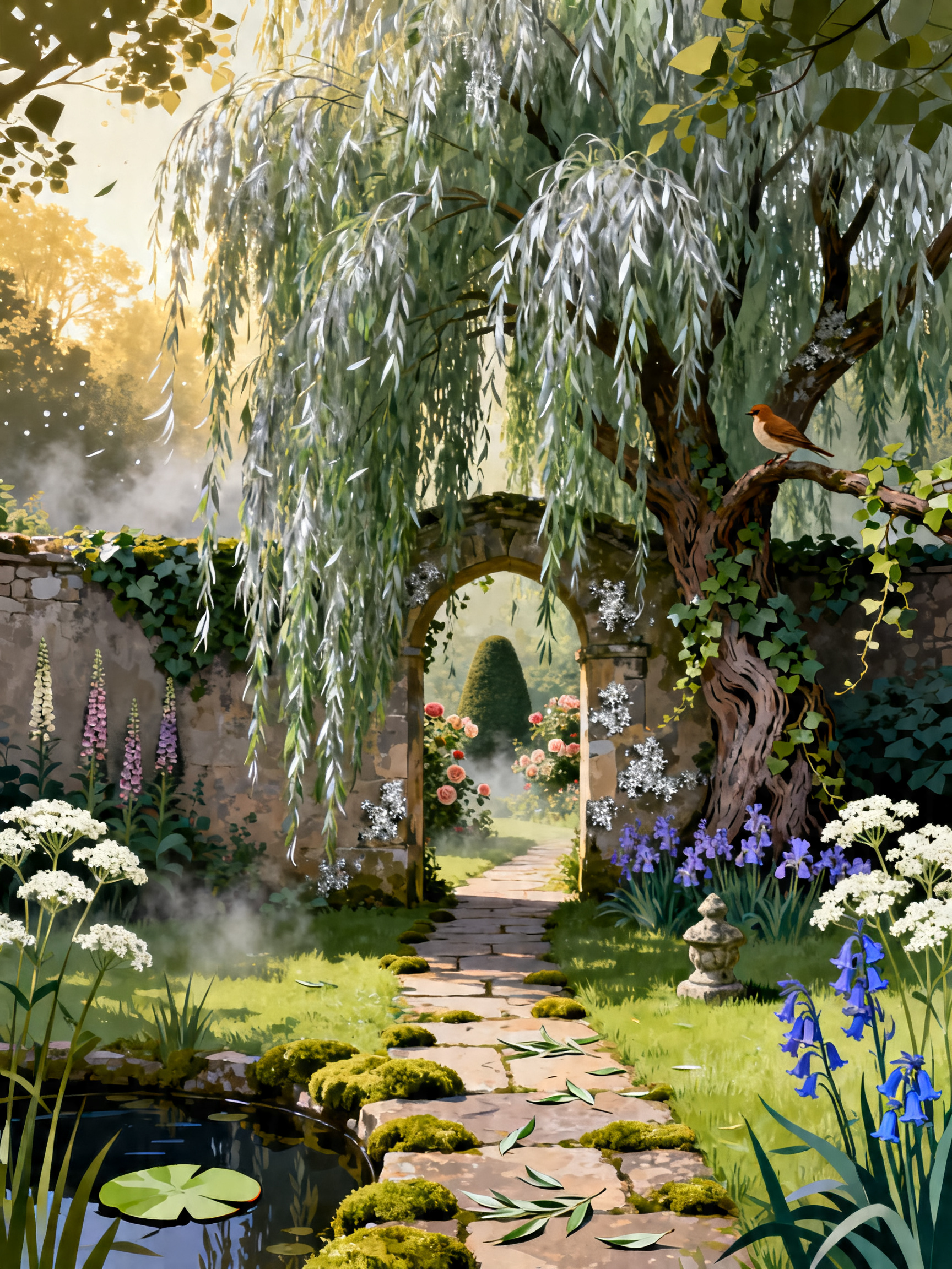 Weeping Willow Arch painting