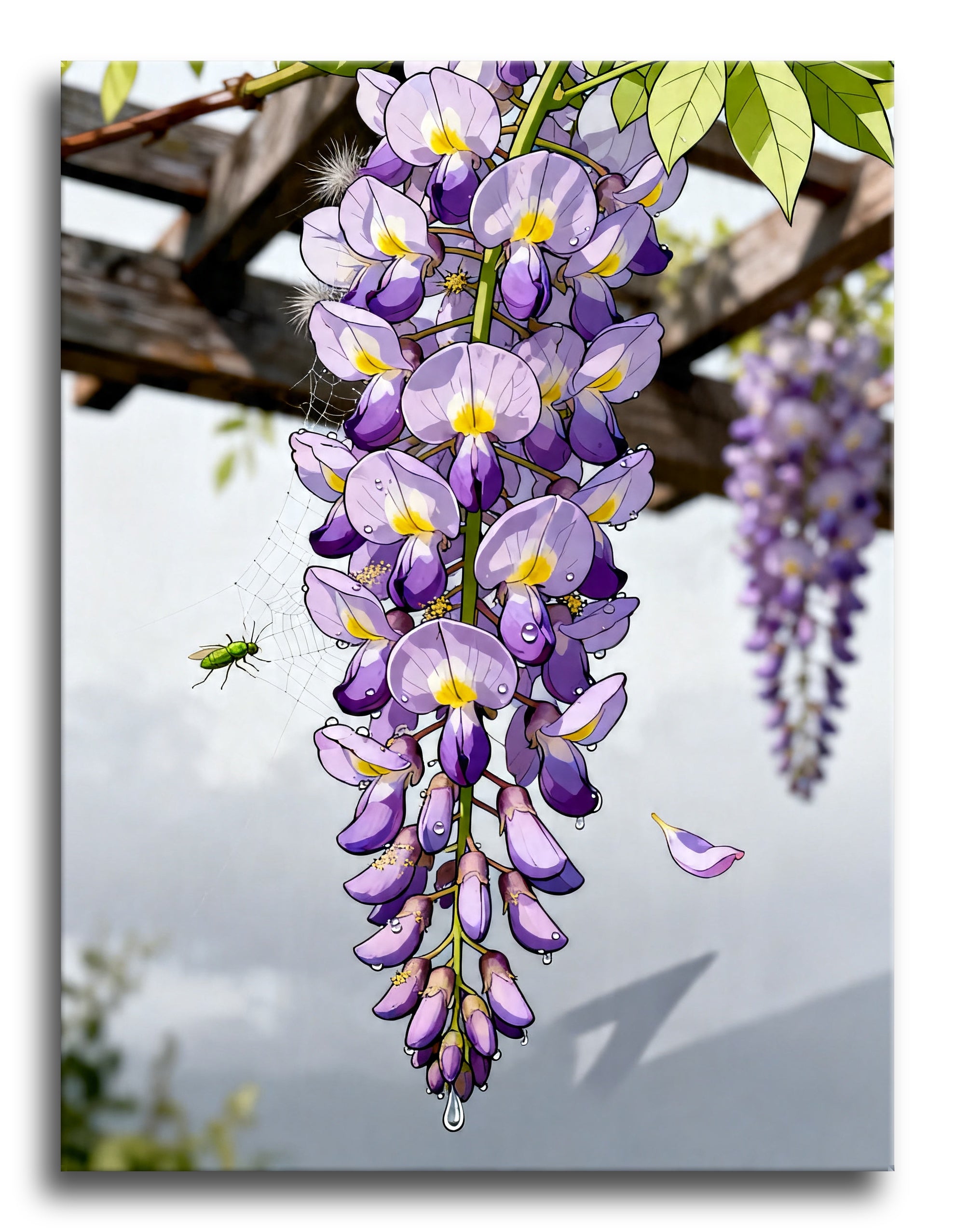 Wisteria Cascade framed preview