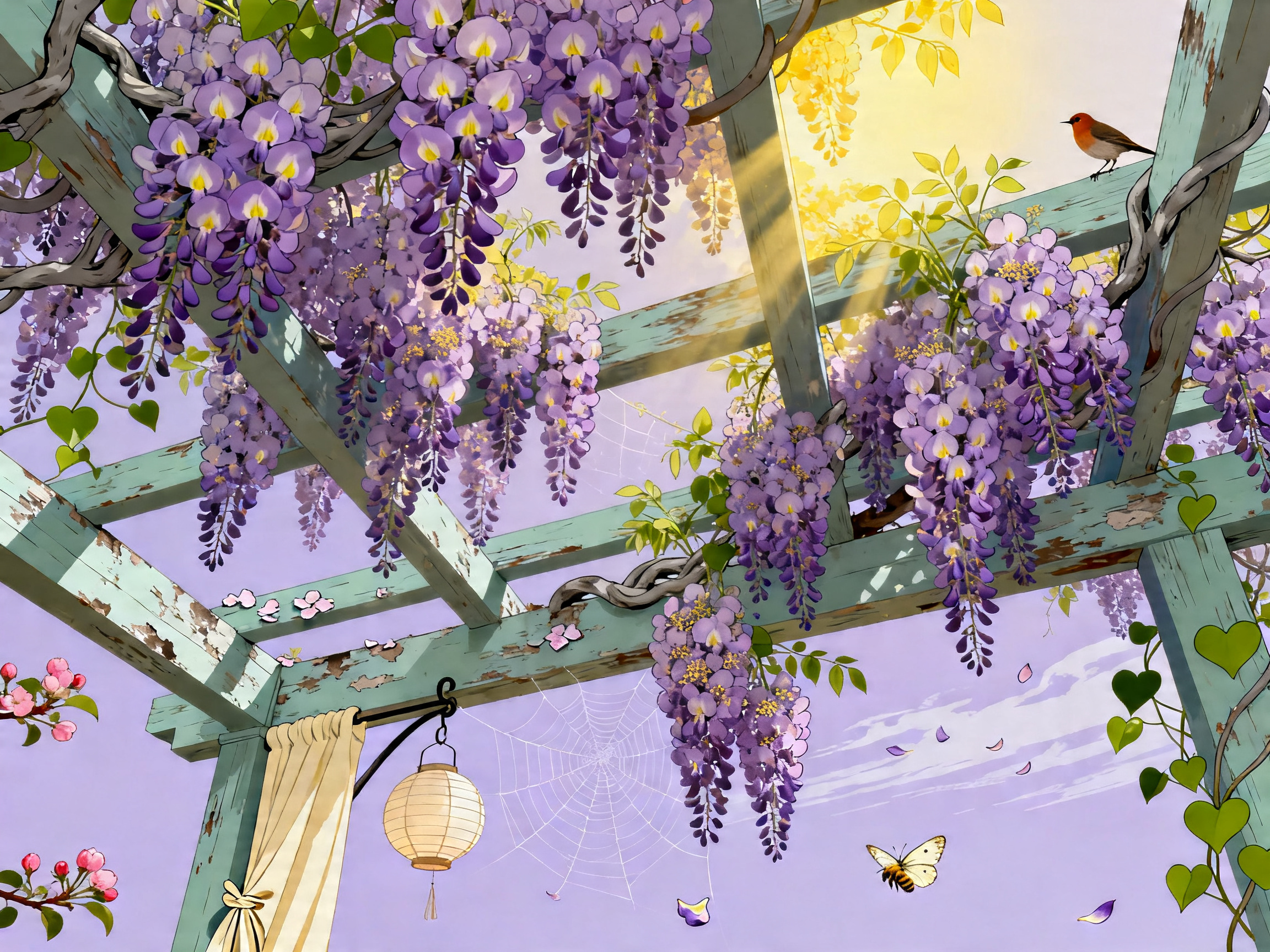 Wisteria Pergola Dream painting
