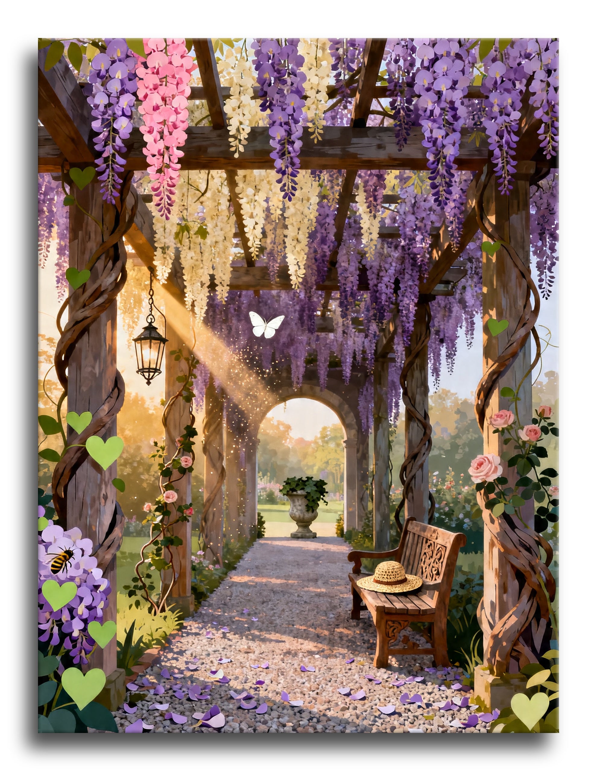 Wisteria Pergola Walk framed preview