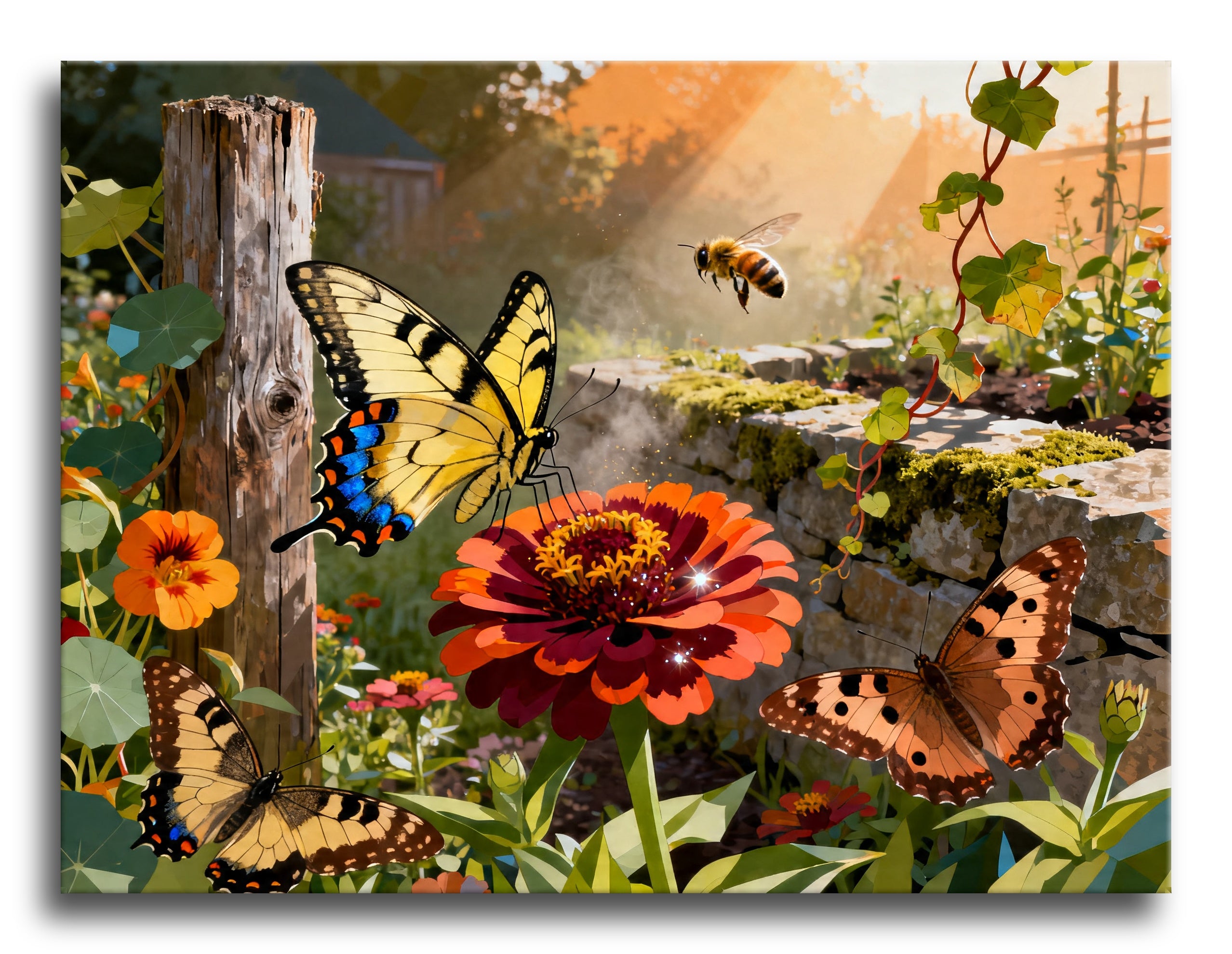 Zinnia Flutter framed preview