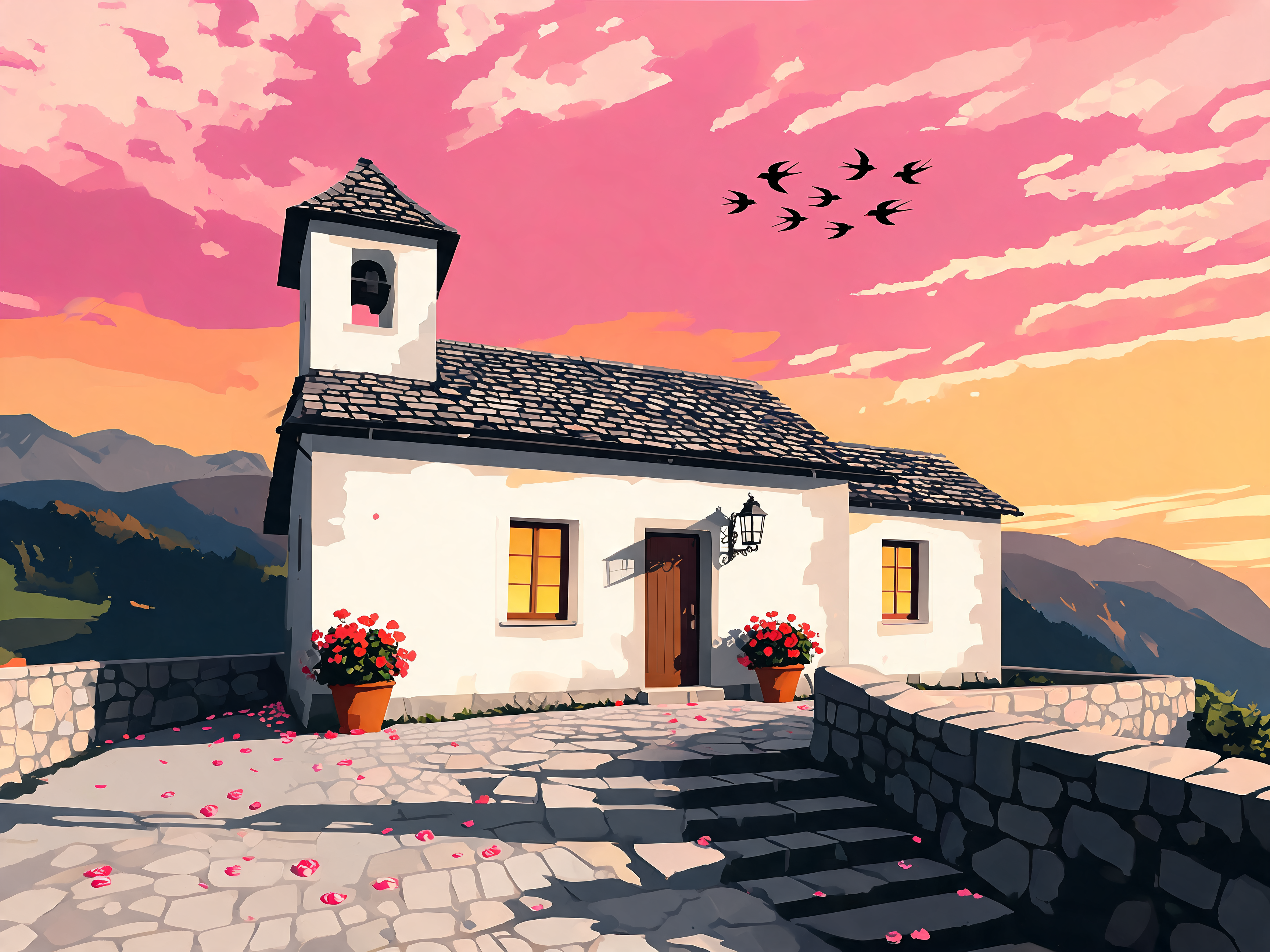 Alpine Chapel Swallows