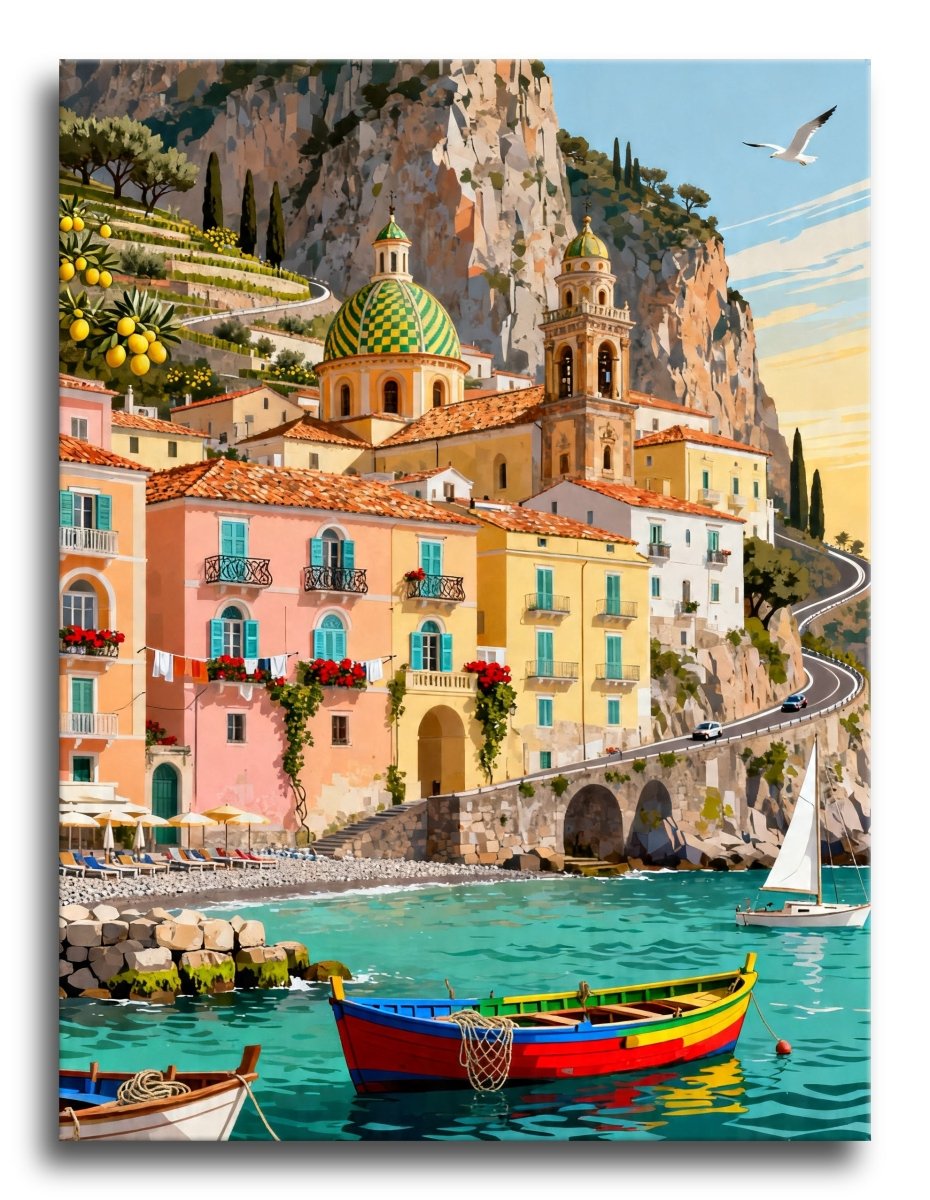 Amalfi Lemon Harbor - Escape by Numbers