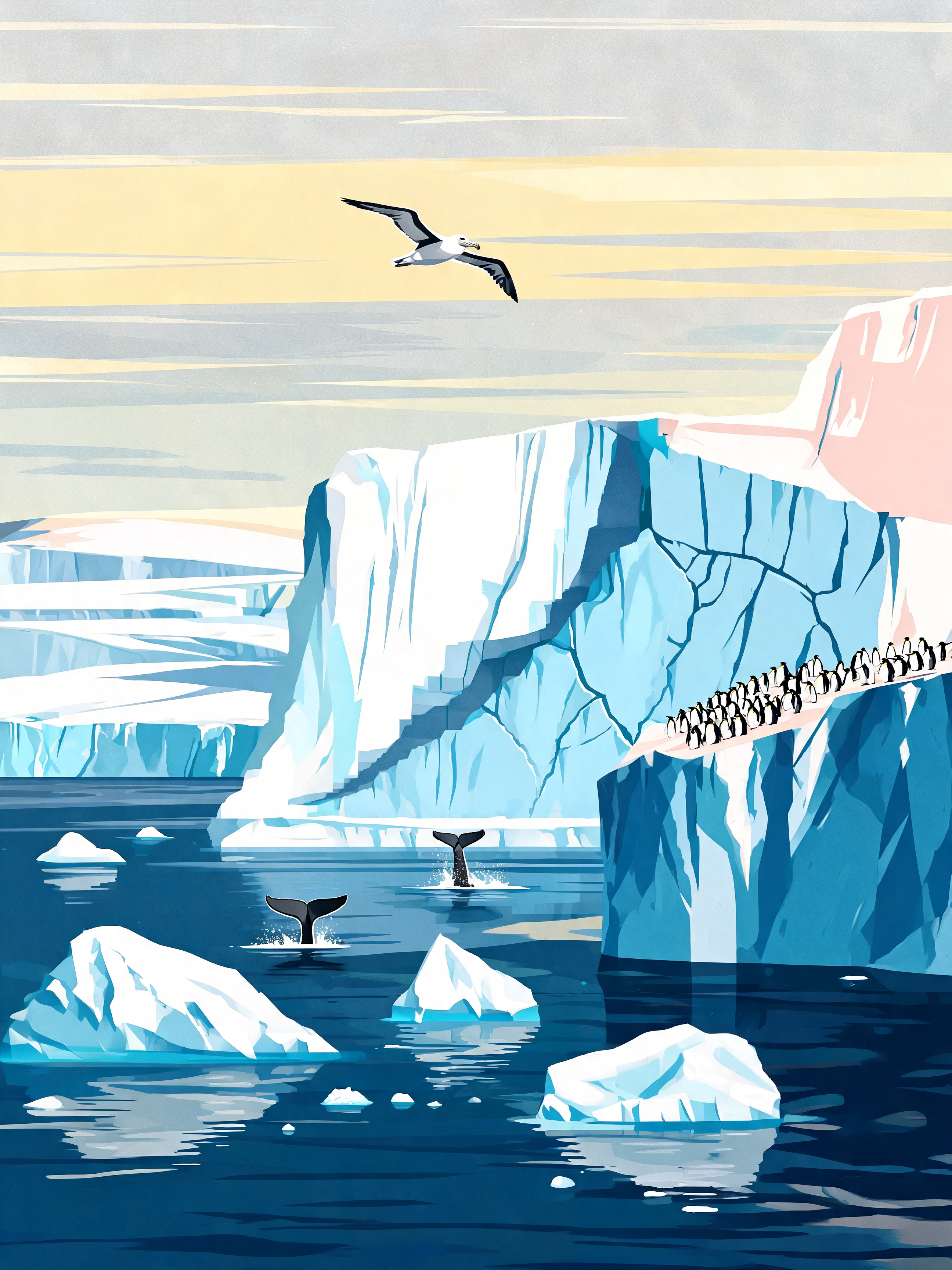 Antarctic Ice Wall