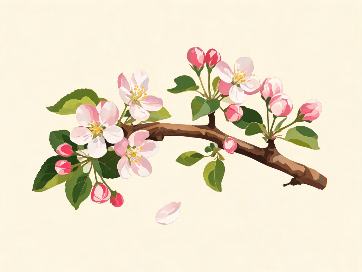 Apple Blossom Bough - Escape by Numbers