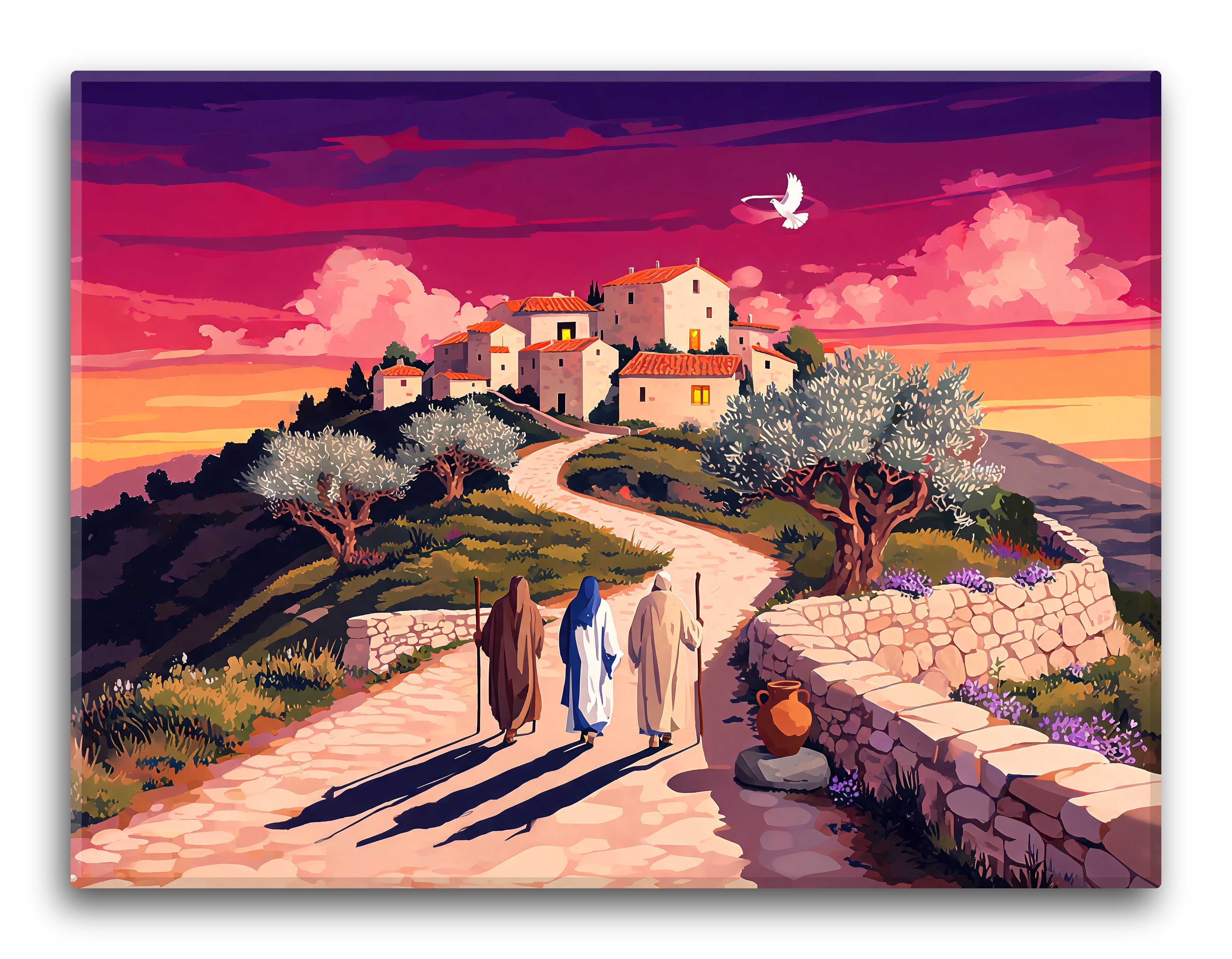 Approach To Emmaus Dusk