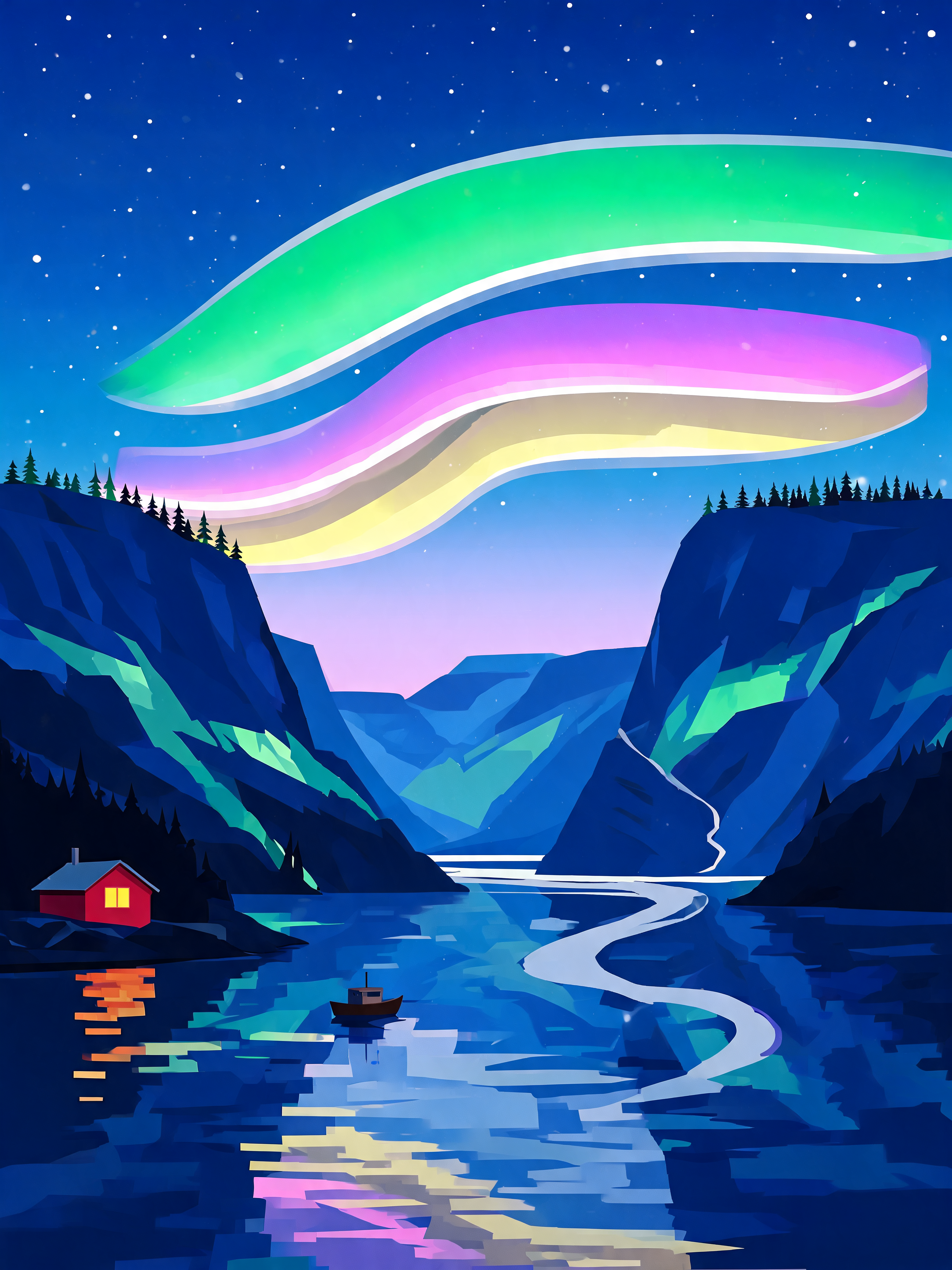 Aurora Fjord Sweep
