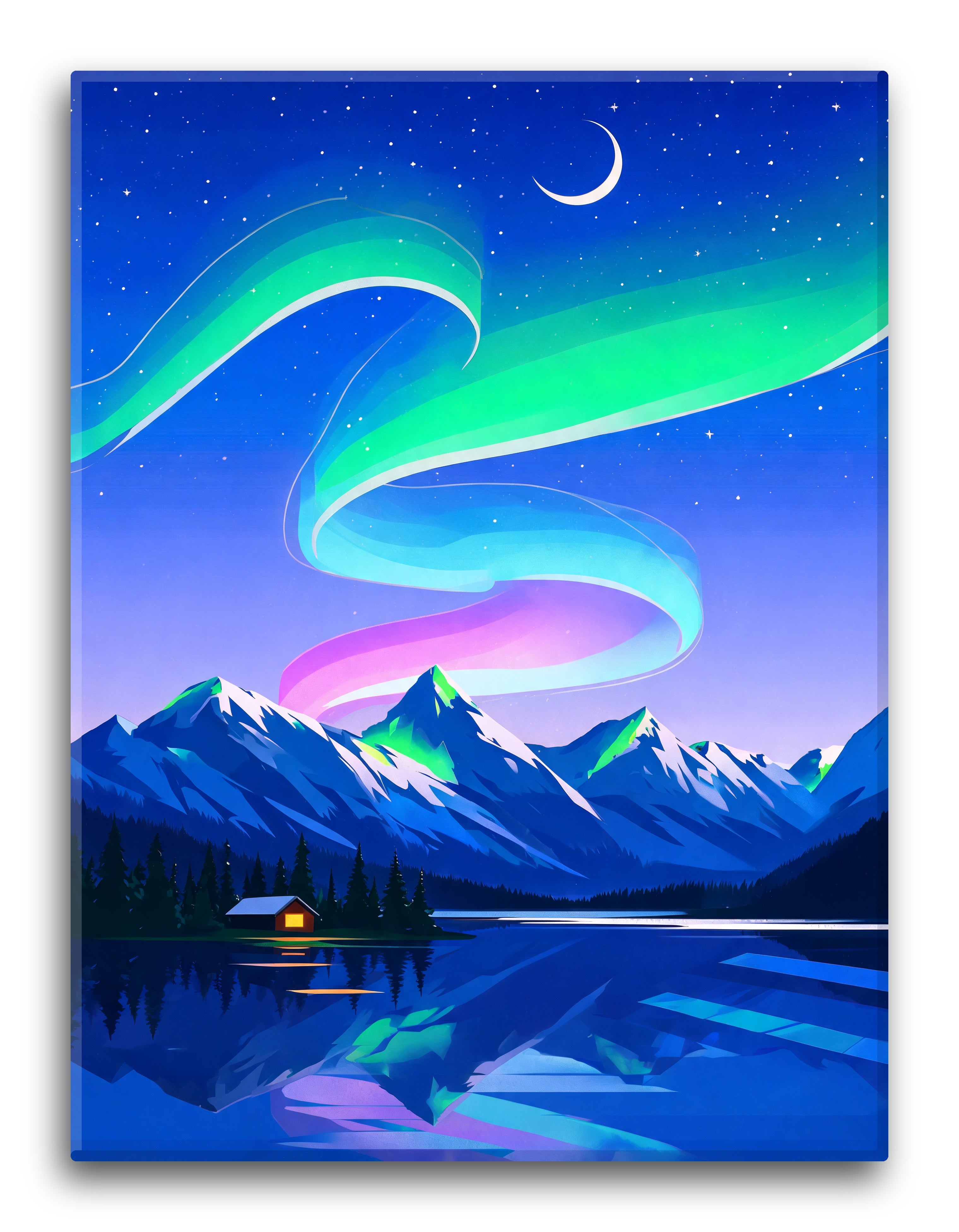 Aurora Mountain Lake Sweep