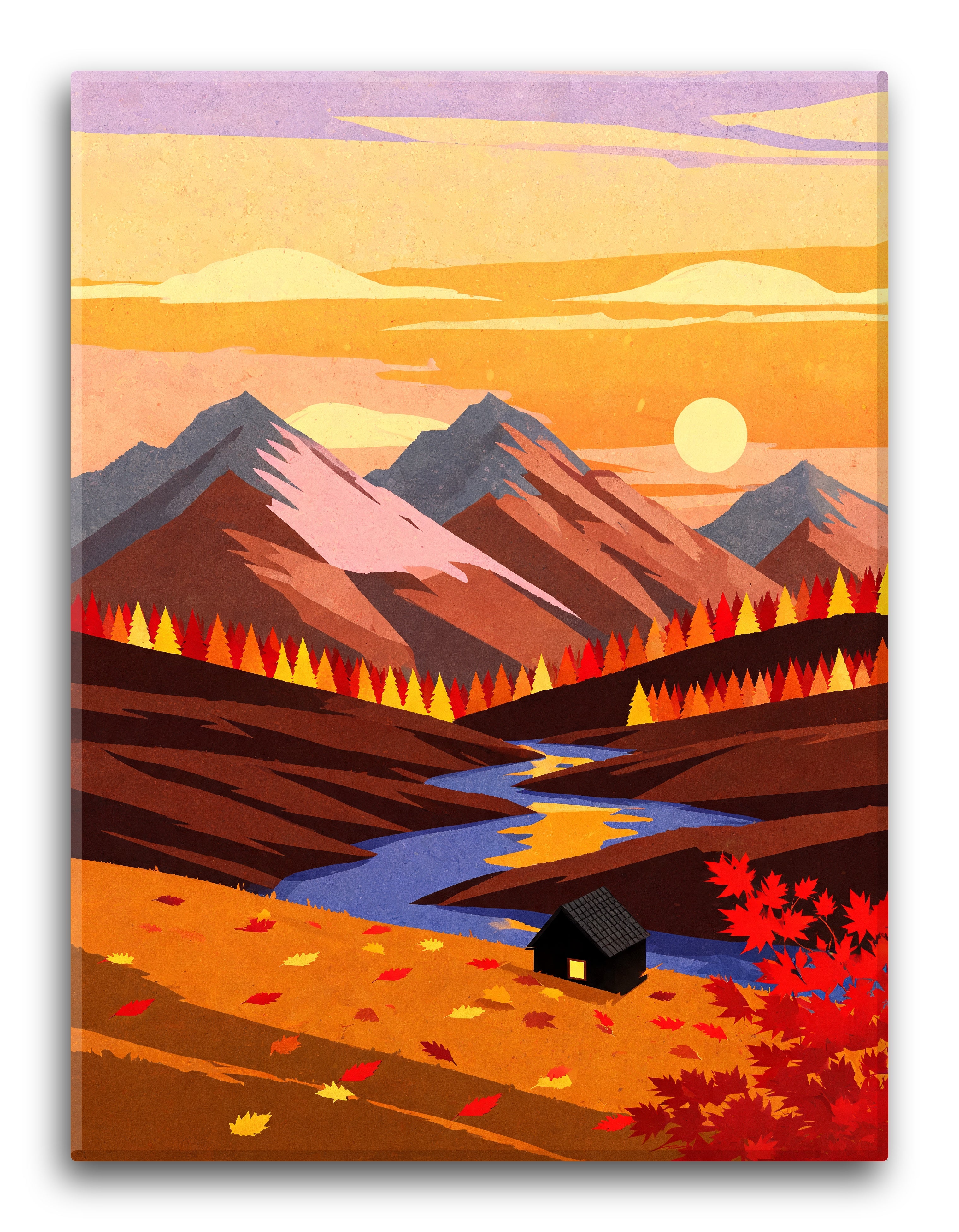 Autumn Color Block Peaks