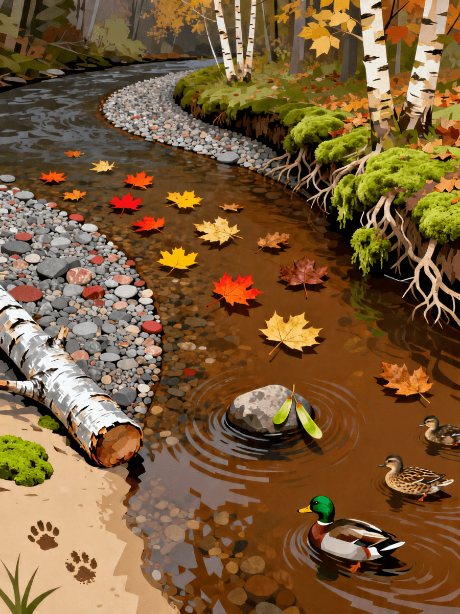Autumn Creek Ducks - Escape by Numbers