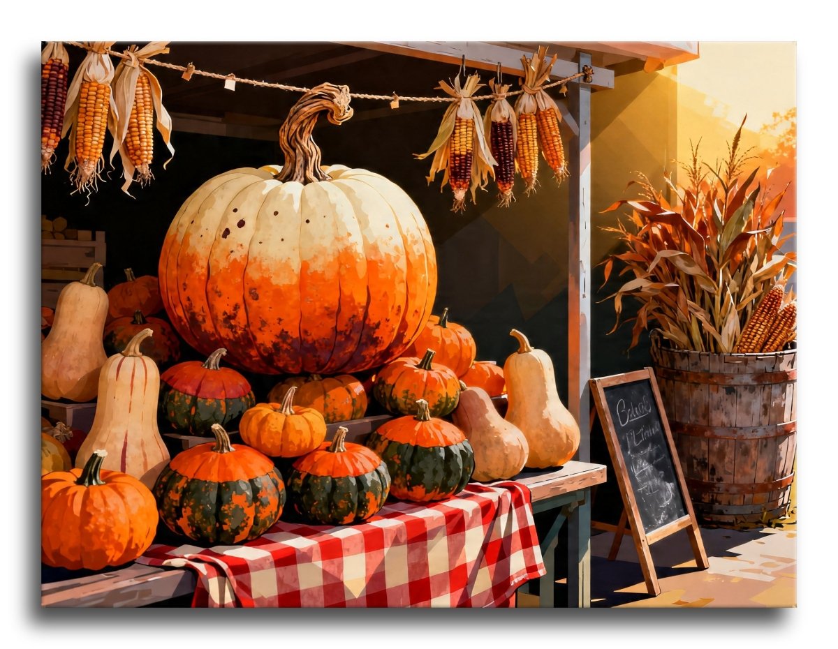 Autumn Pumpkin Stall - Escape by Numbers