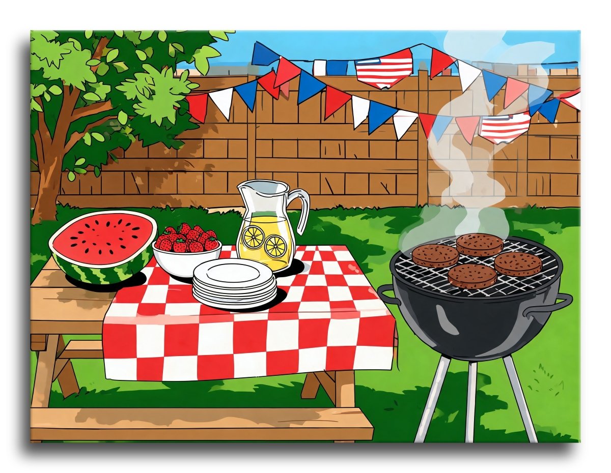 Backyard Summer Cookout - Escape by Numbers