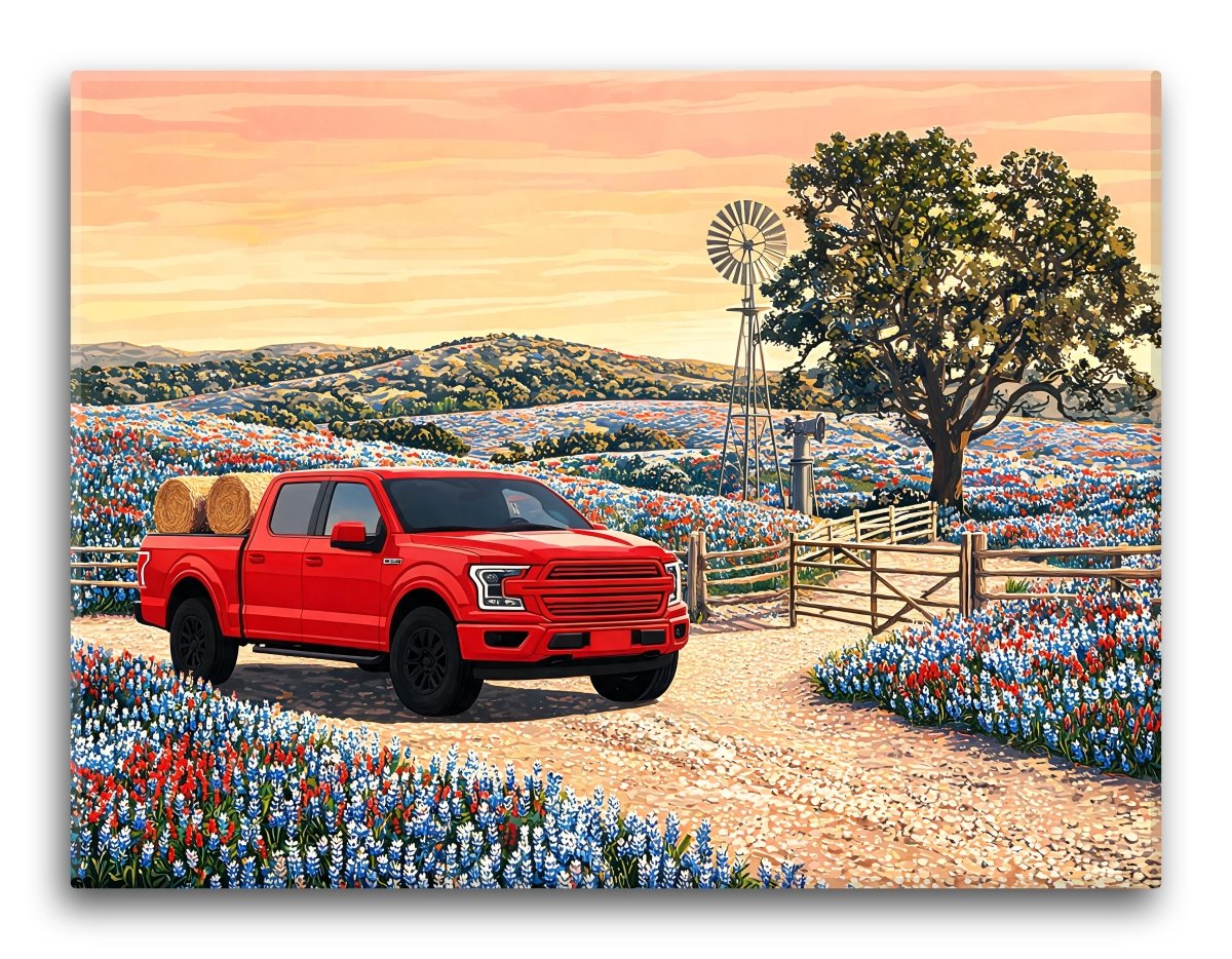 Bluebonnet Ranch Pickup - Escape by Numbers