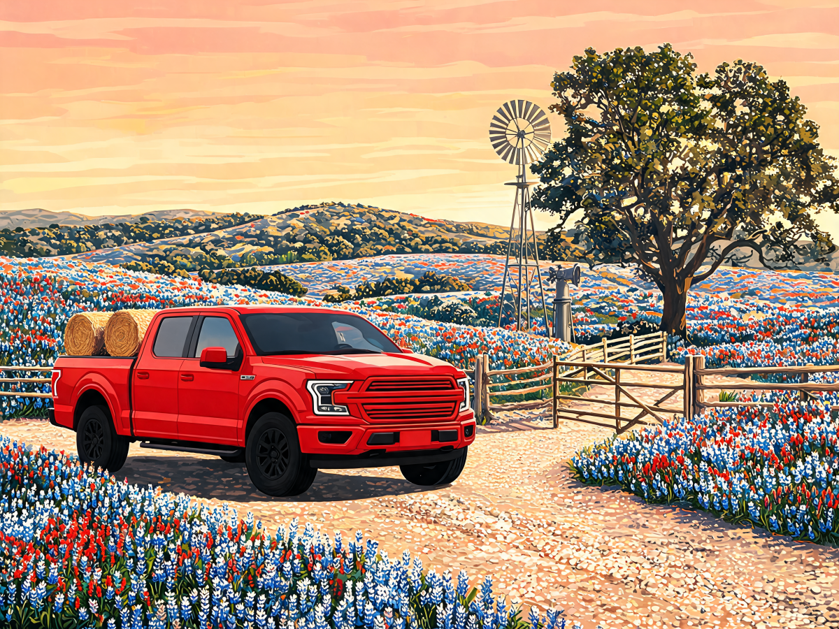 Bluebonnet Ranch Pickup - Escape by Numbers