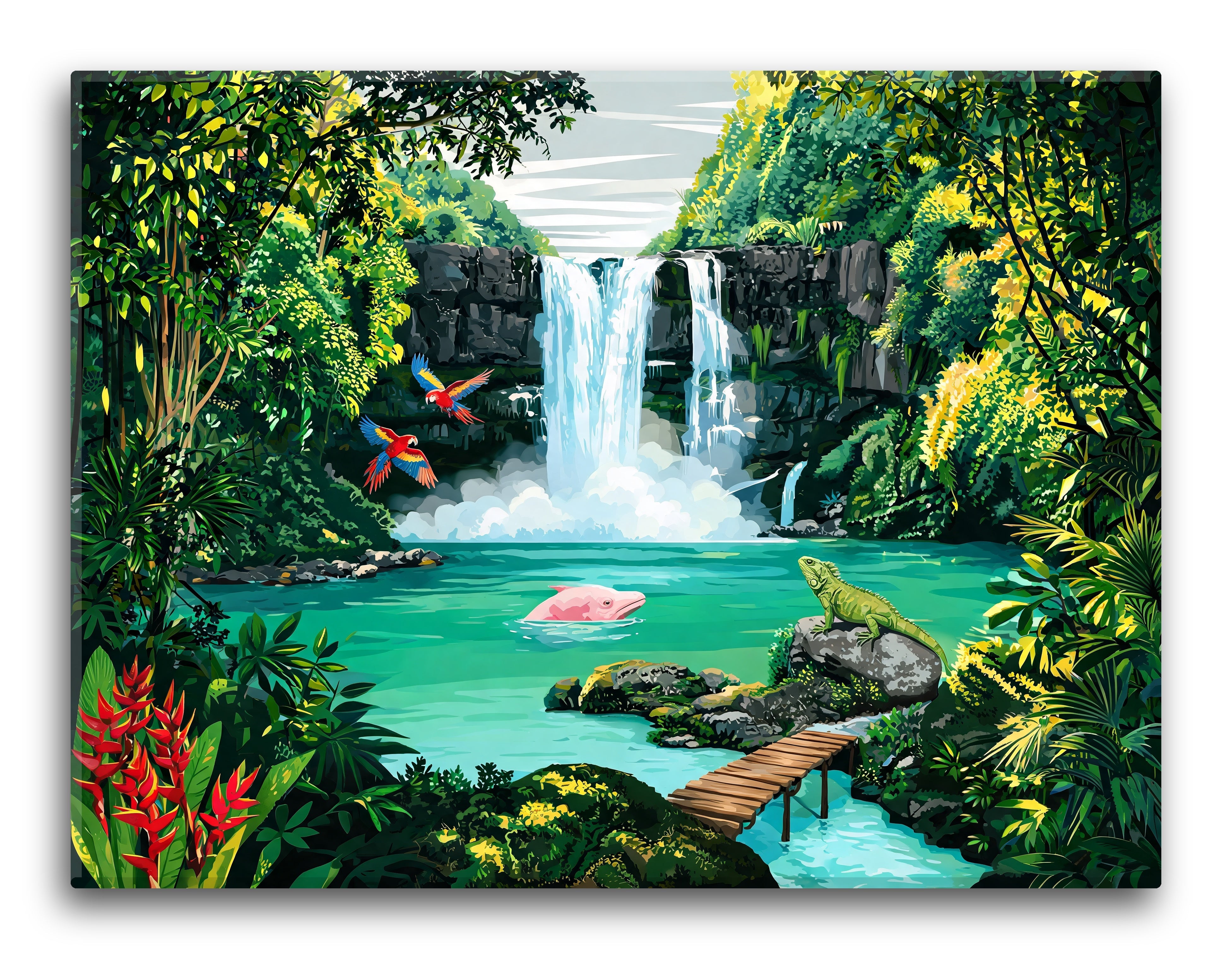 Brazilian Rainforest Falls
