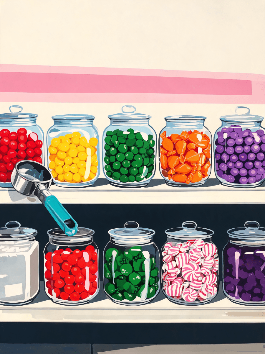 Candy Jar Wall - Escape by Numbers