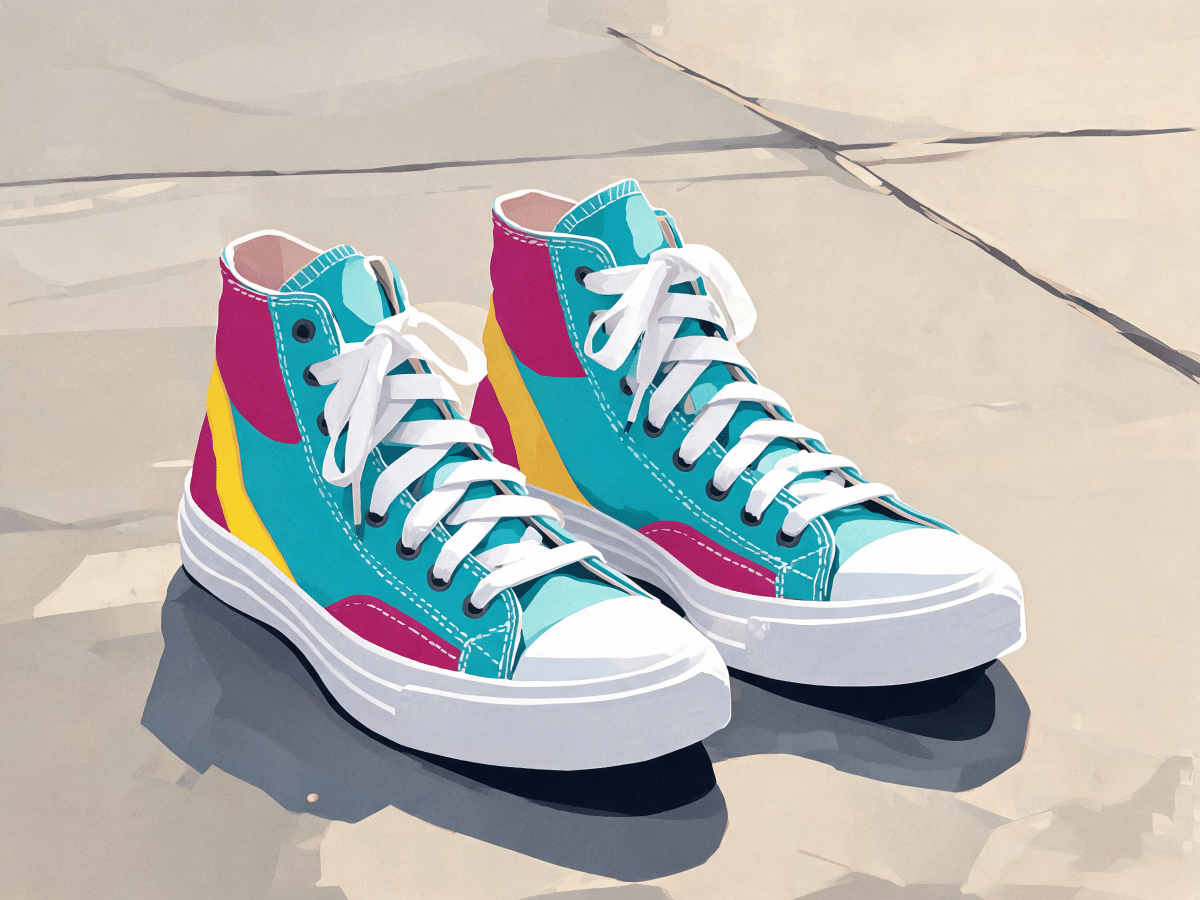 Canvas High Tops - Escape by Numbers