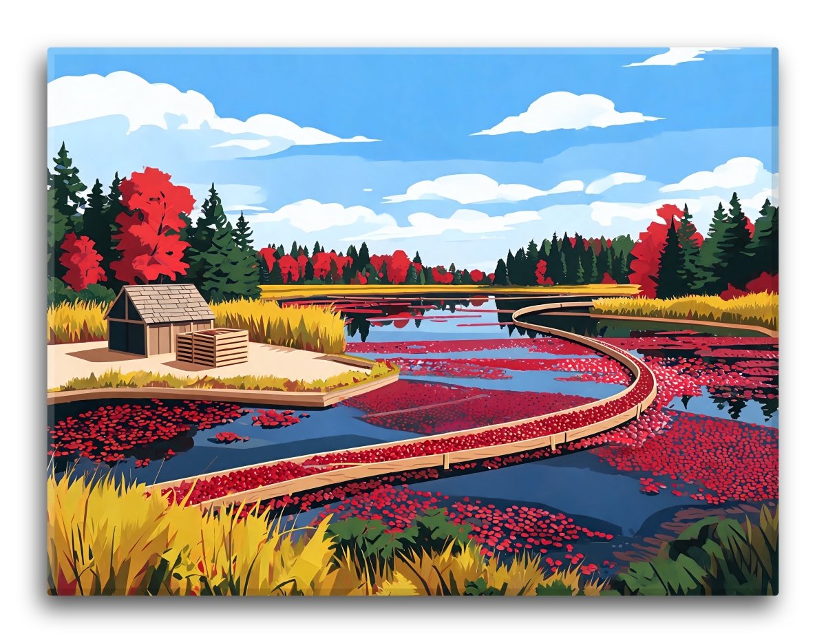 Cape Cod Cranberry Bog - Escape by Numbers