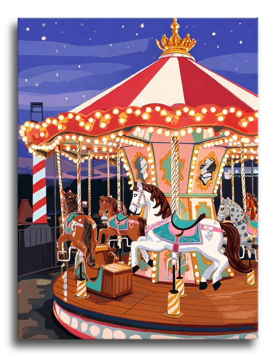 Carousel Dusk Lights - Escape by Numbers