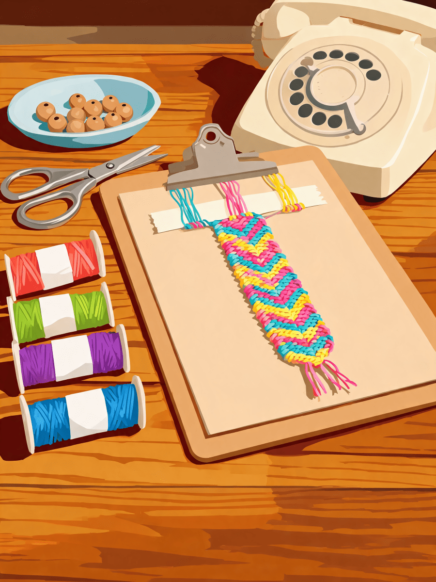 Chevron Bracelet Craft - Escape by Numbers