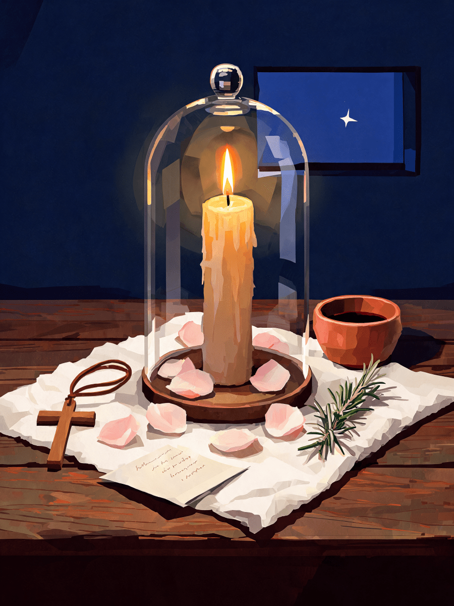 Cloche Sheltered Flame - Escape by Numbers