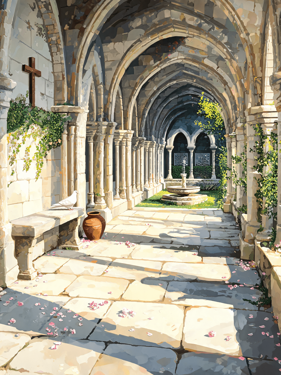 Cloister Arched Walk - Escape by Numbers