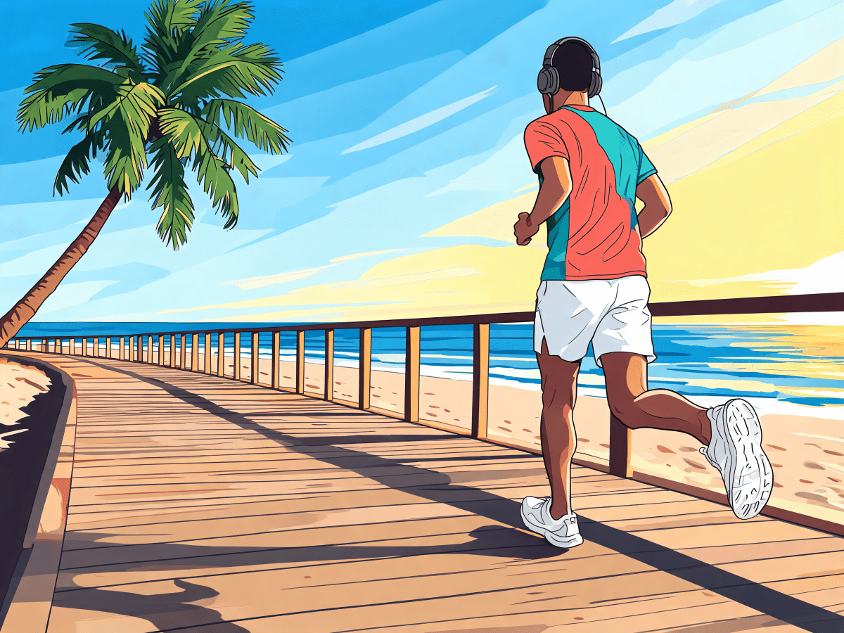 Coastal Morning Stride - Escape by Numbers