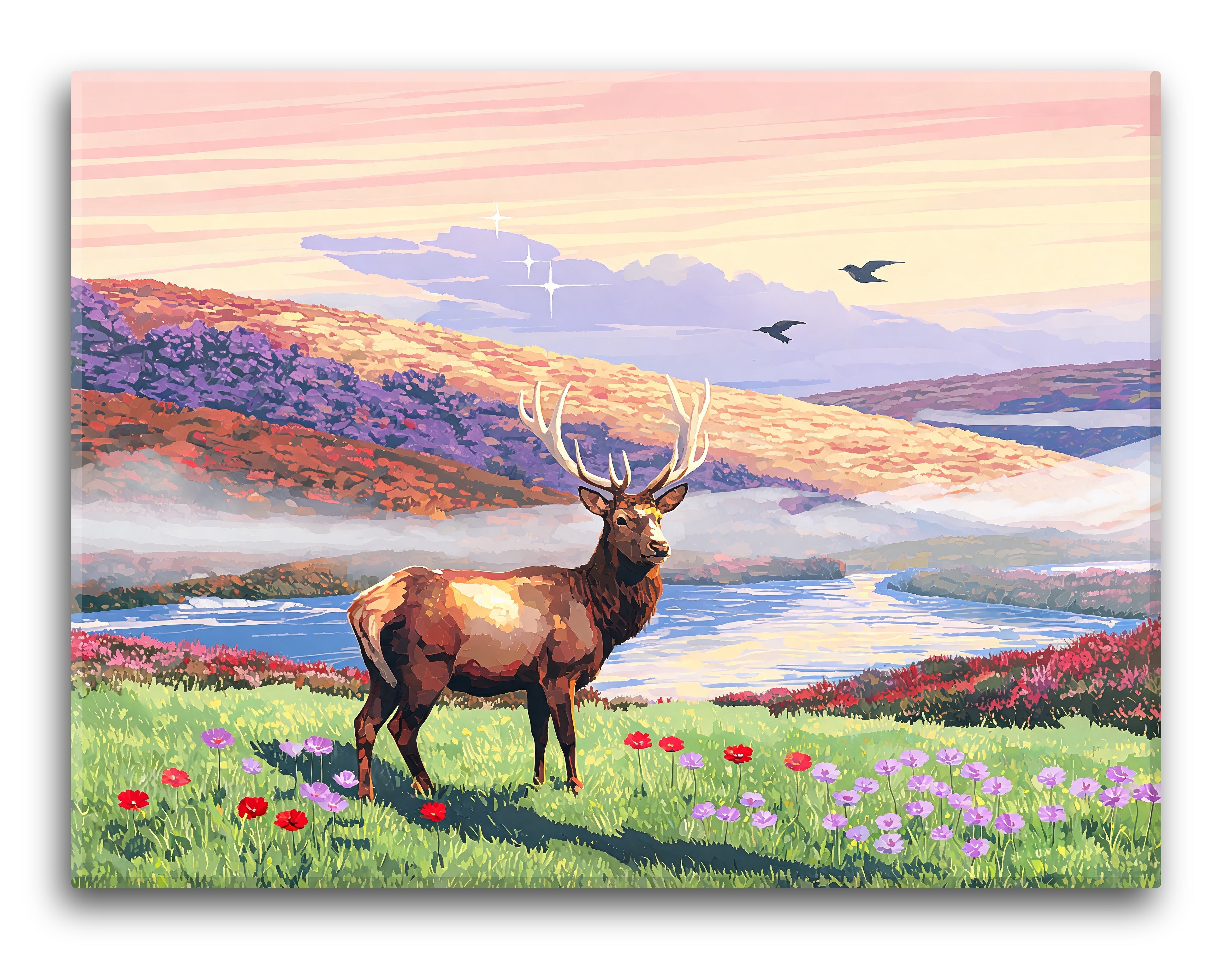 Color Block Dawn Stag