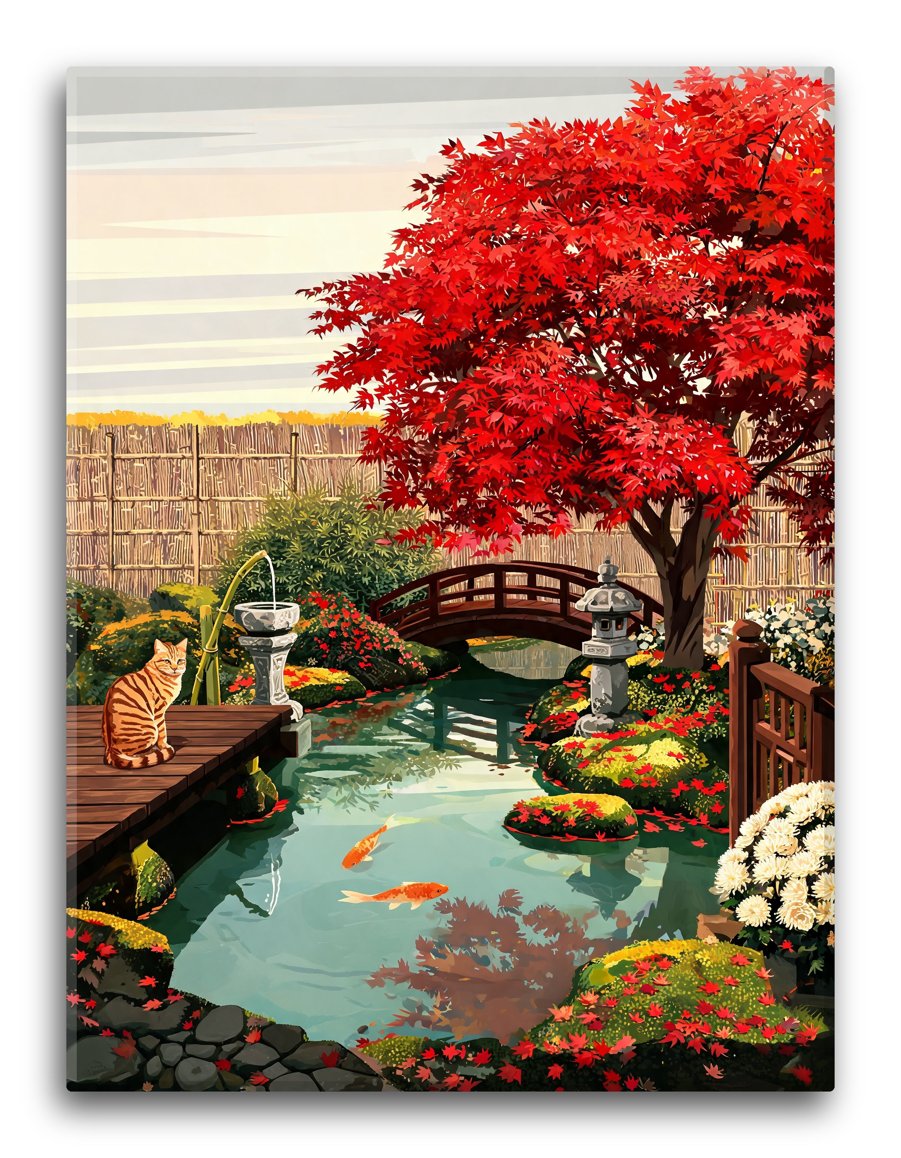 Crimson Maple Pond