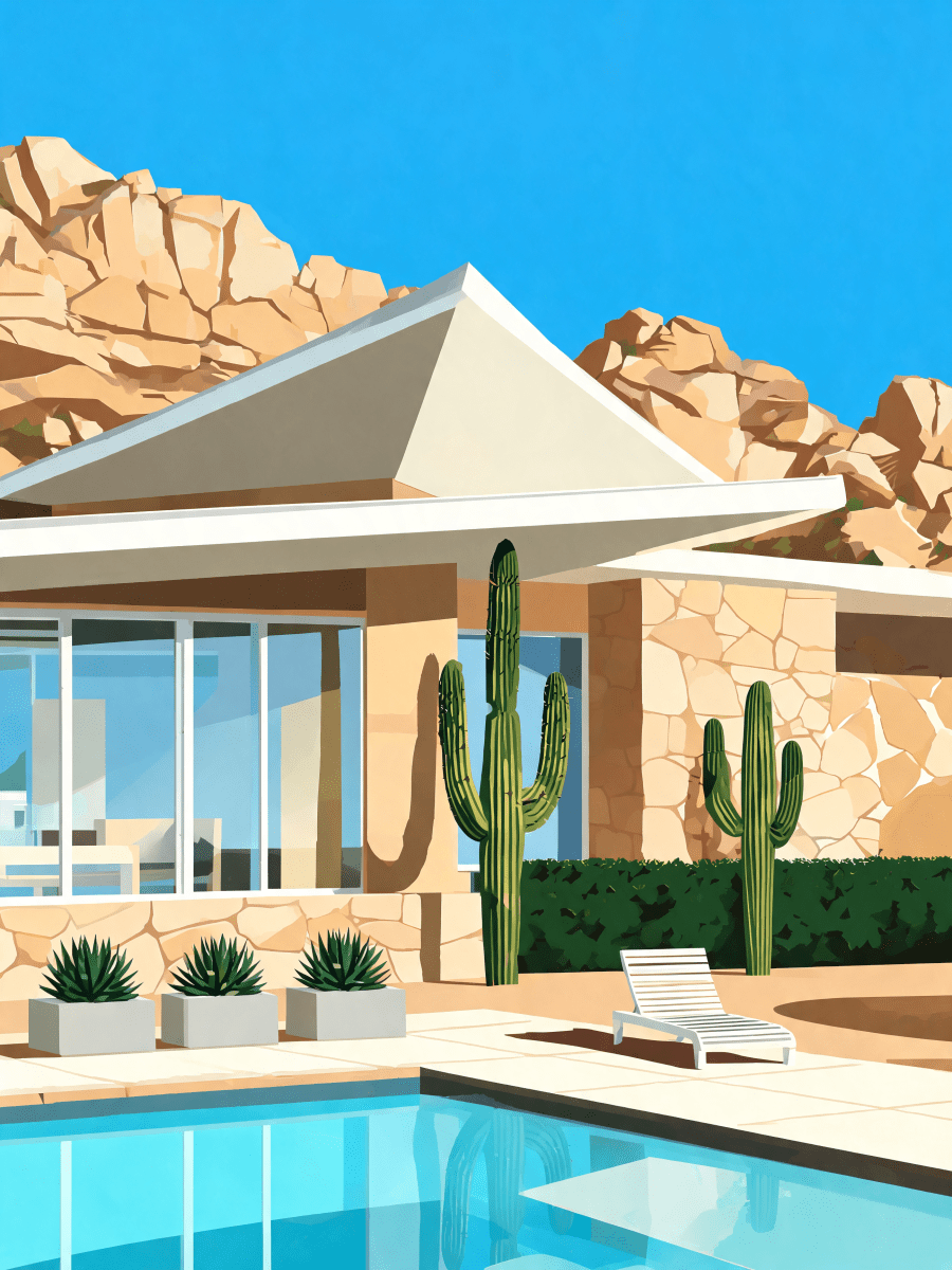 Desert Pool Modern - Escape by Numbers