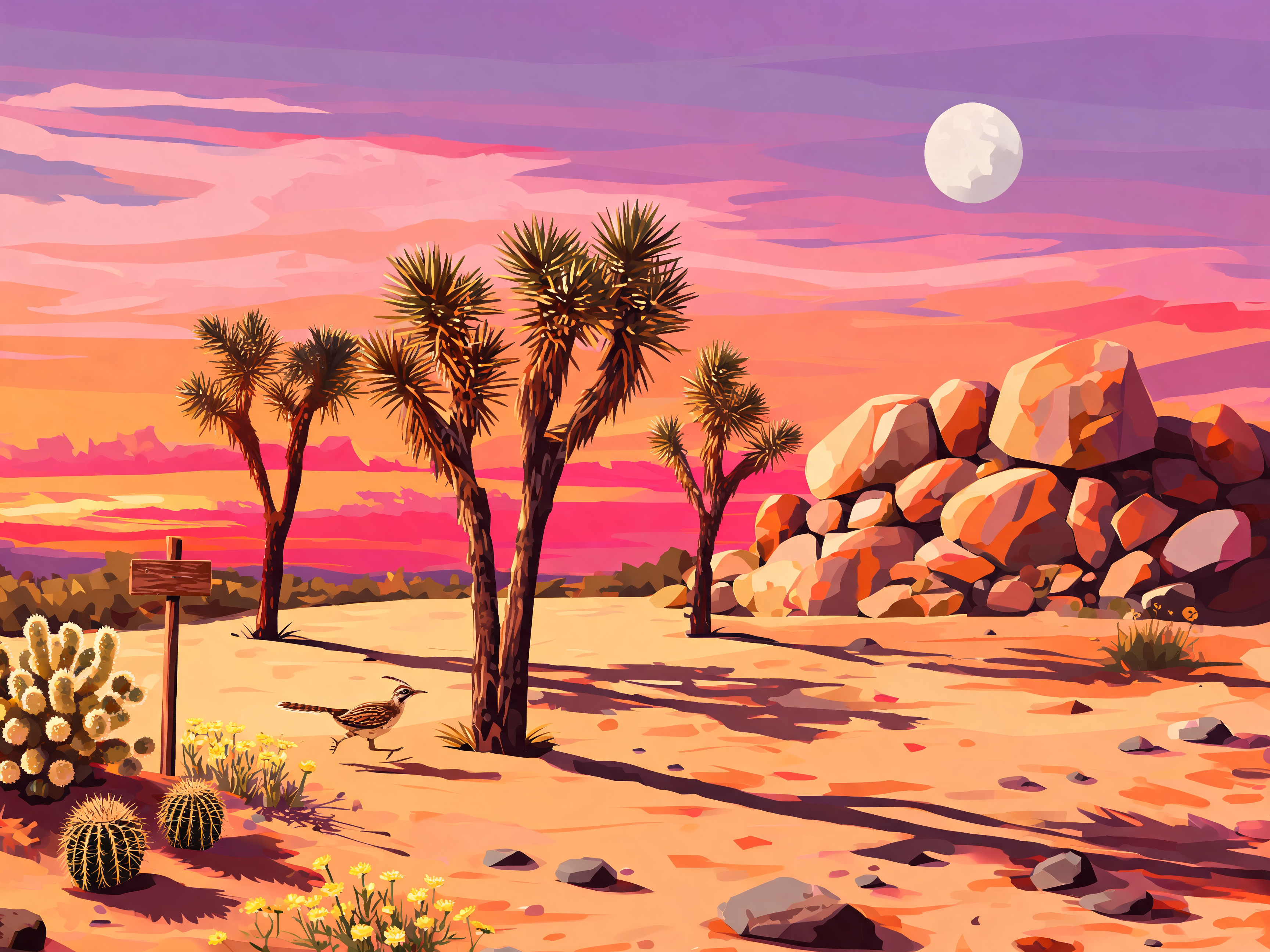 Desert Sandstone Sunset