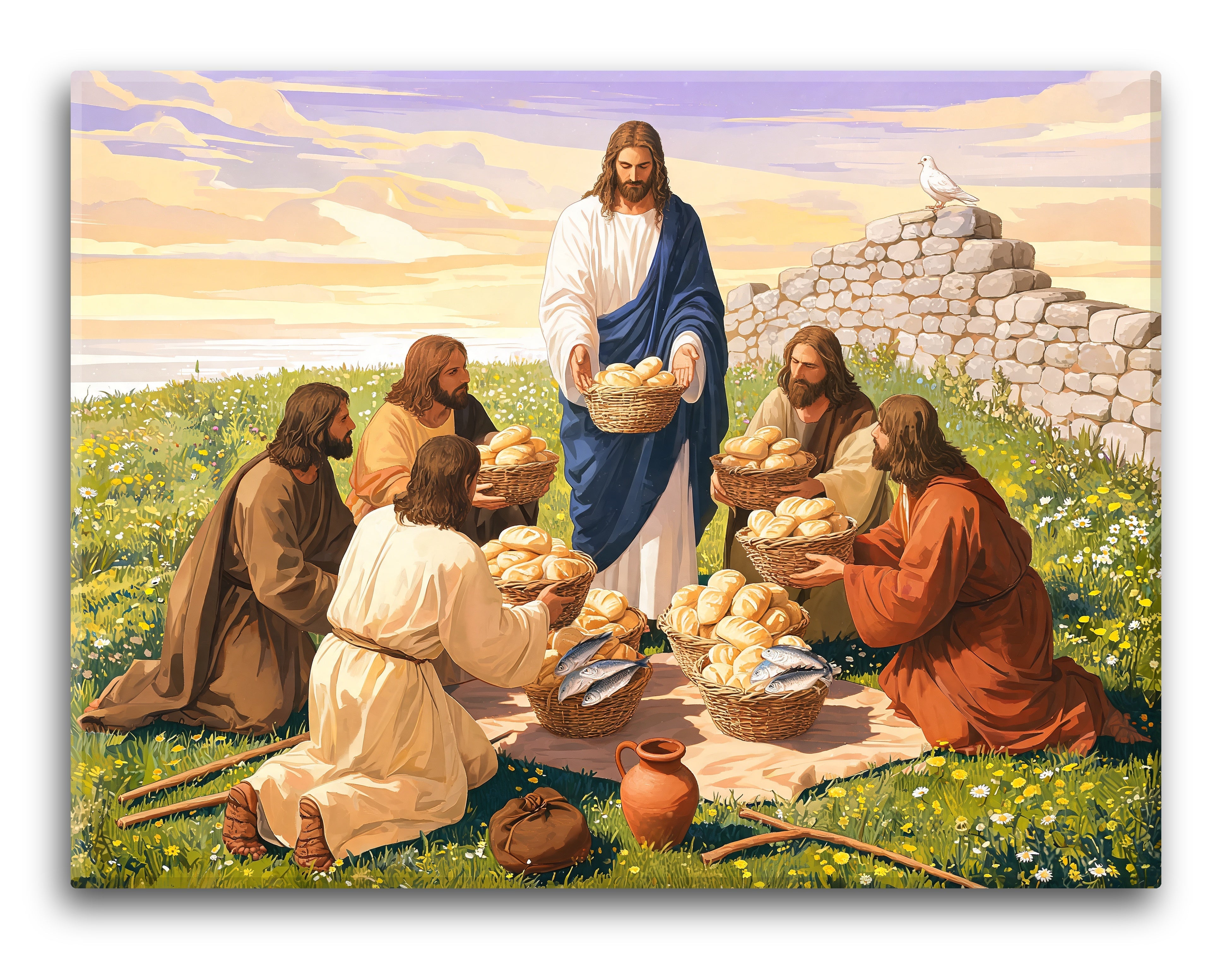 Disciples Receiving Baskets