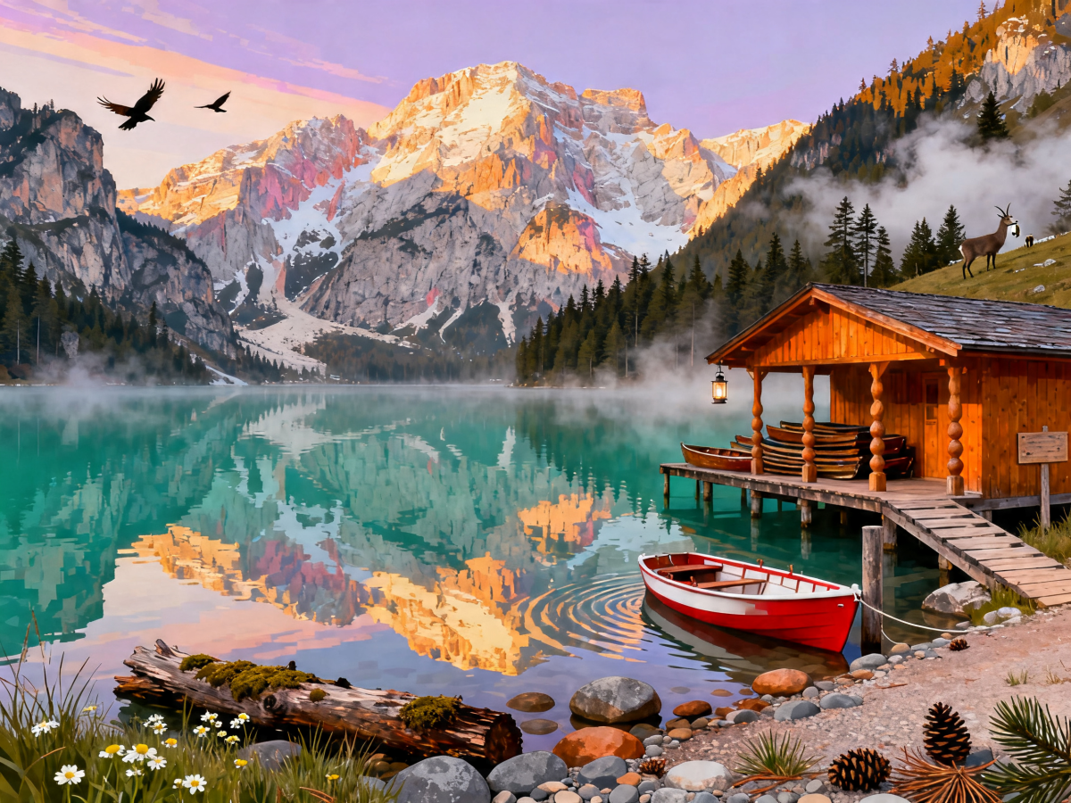 Dolomite Lake Cabin - Escape by Numbers